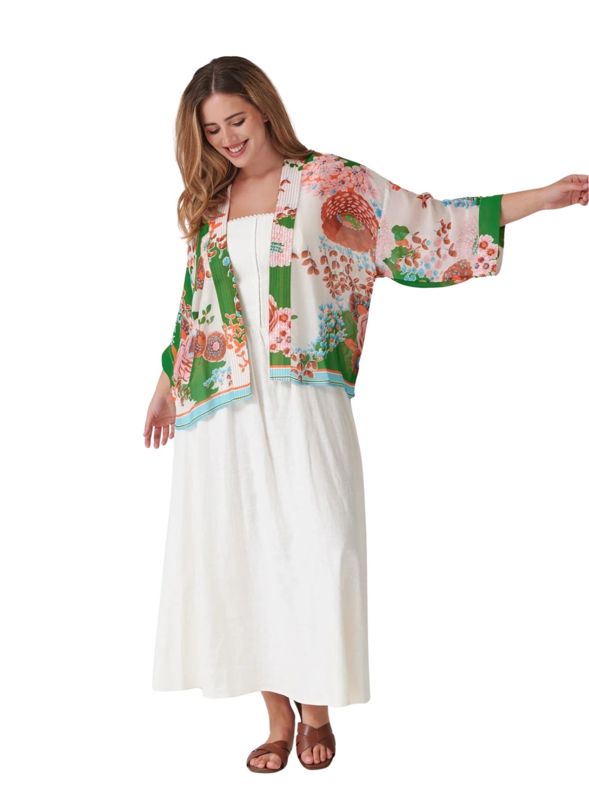 One Hundred Stars Kitsch Kimono Bouquet in Green