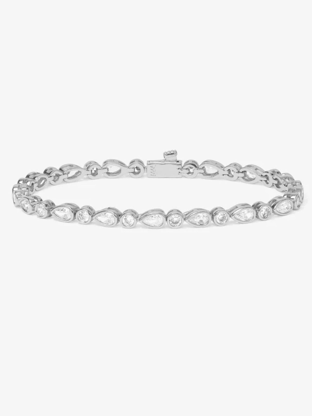 7.5" Isla Tennis Bracelet Slvr