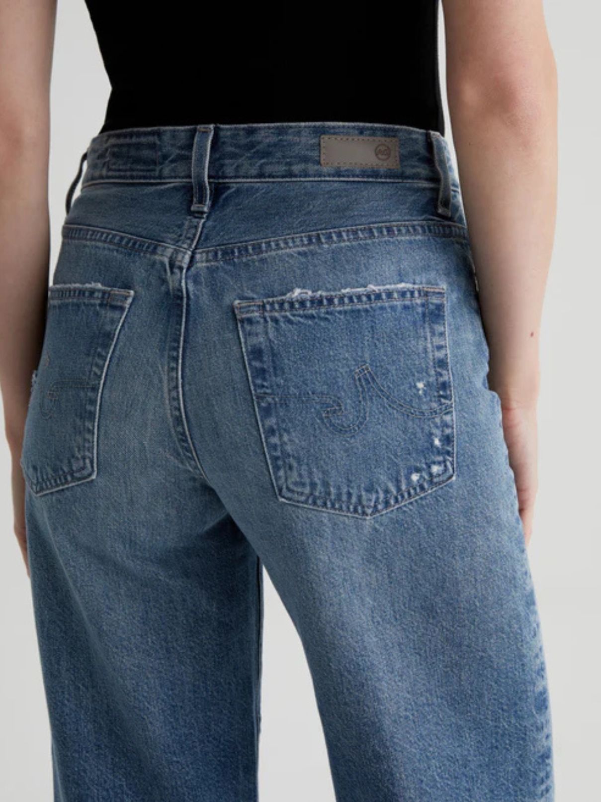 AG Denim Saige Wide Crop in Castlebay