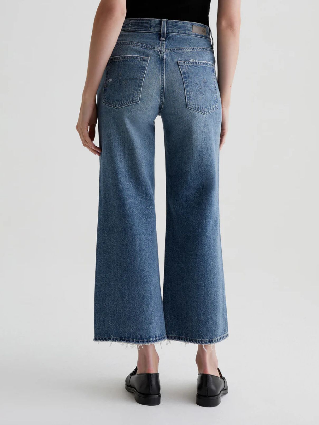 AG Denim Saige Wide Crop in Castlebay