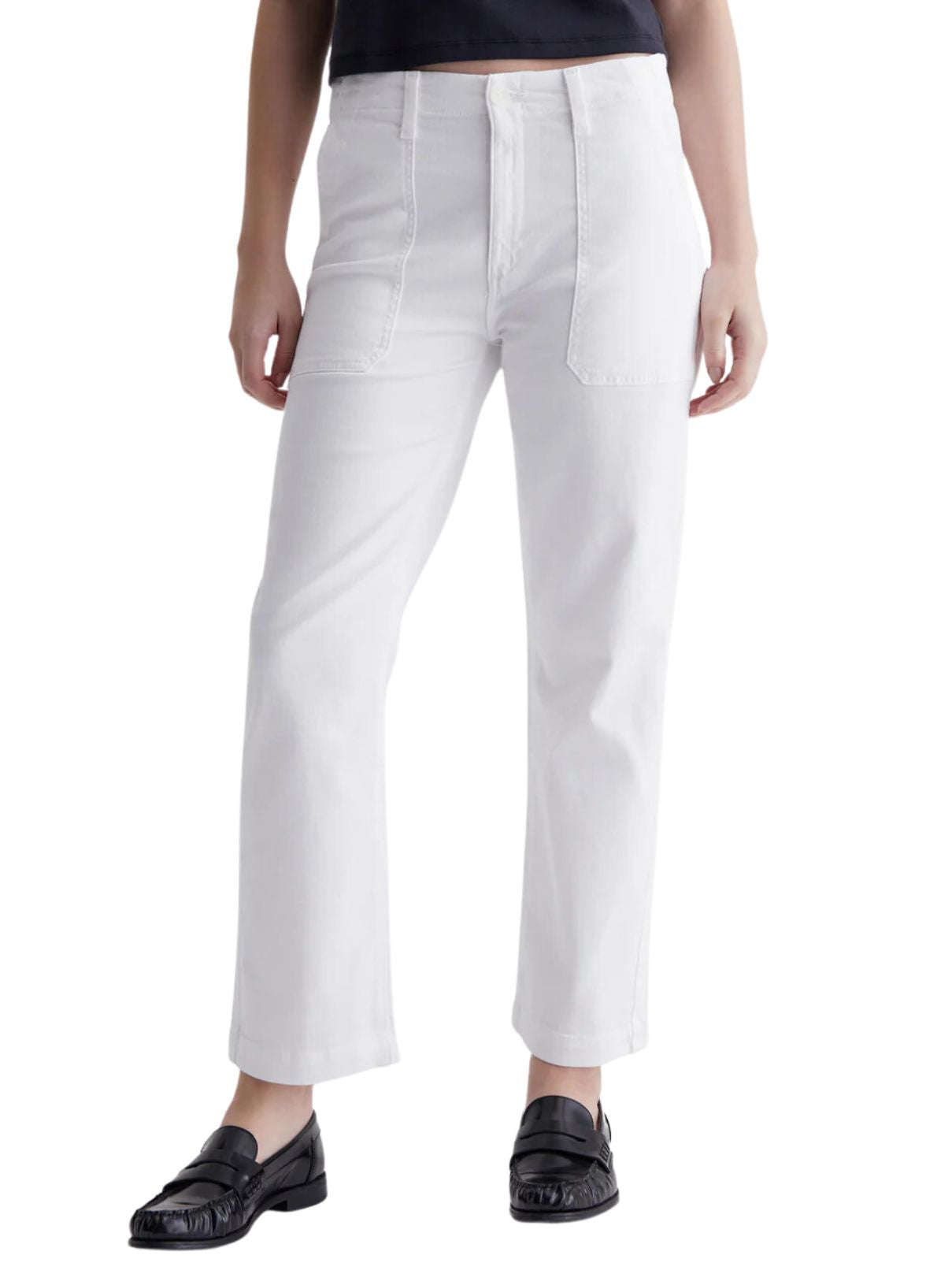 AG Jeans Analeigh Pant in Cloud White