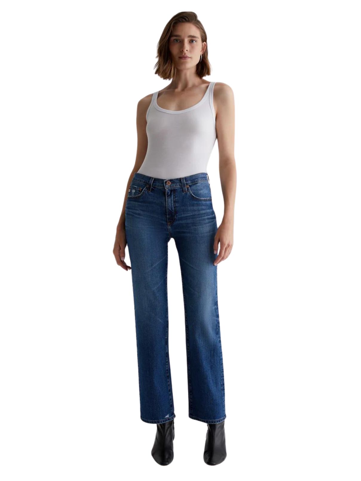 AG Jeans Brinley Straight Jean in 15 Yrs Prague