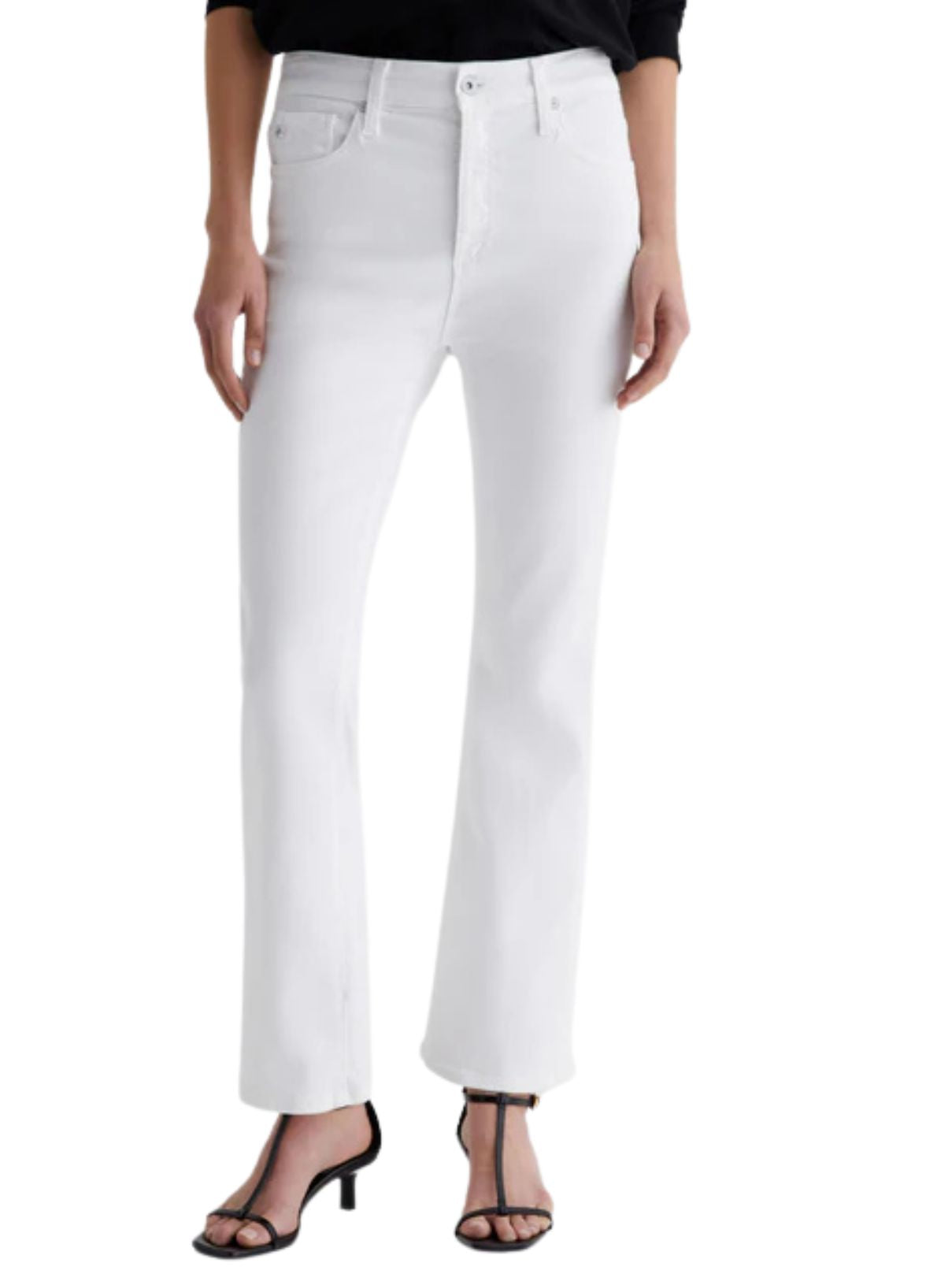 AG Jeans Farrah Boot Crop in Gallery White