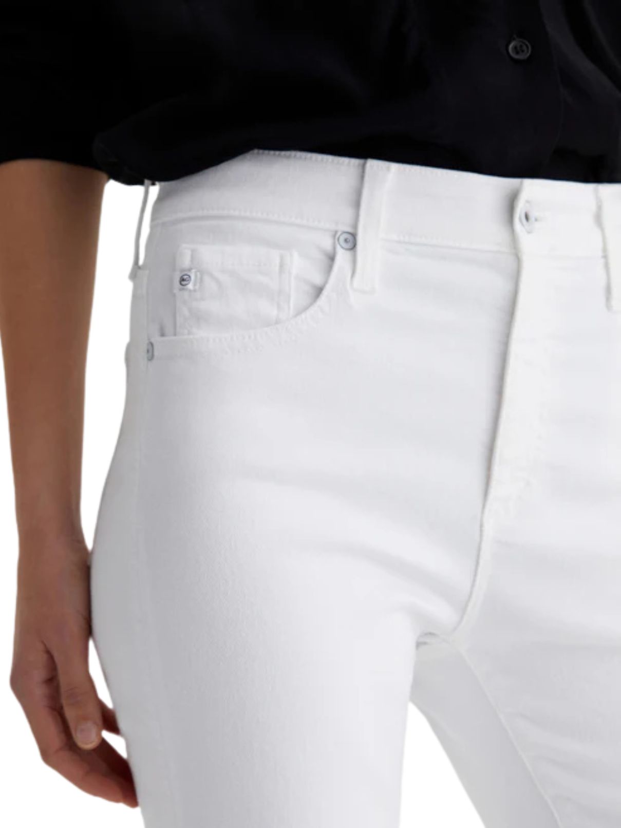 AG Jeans Farrah Boot Crop in Gallery White