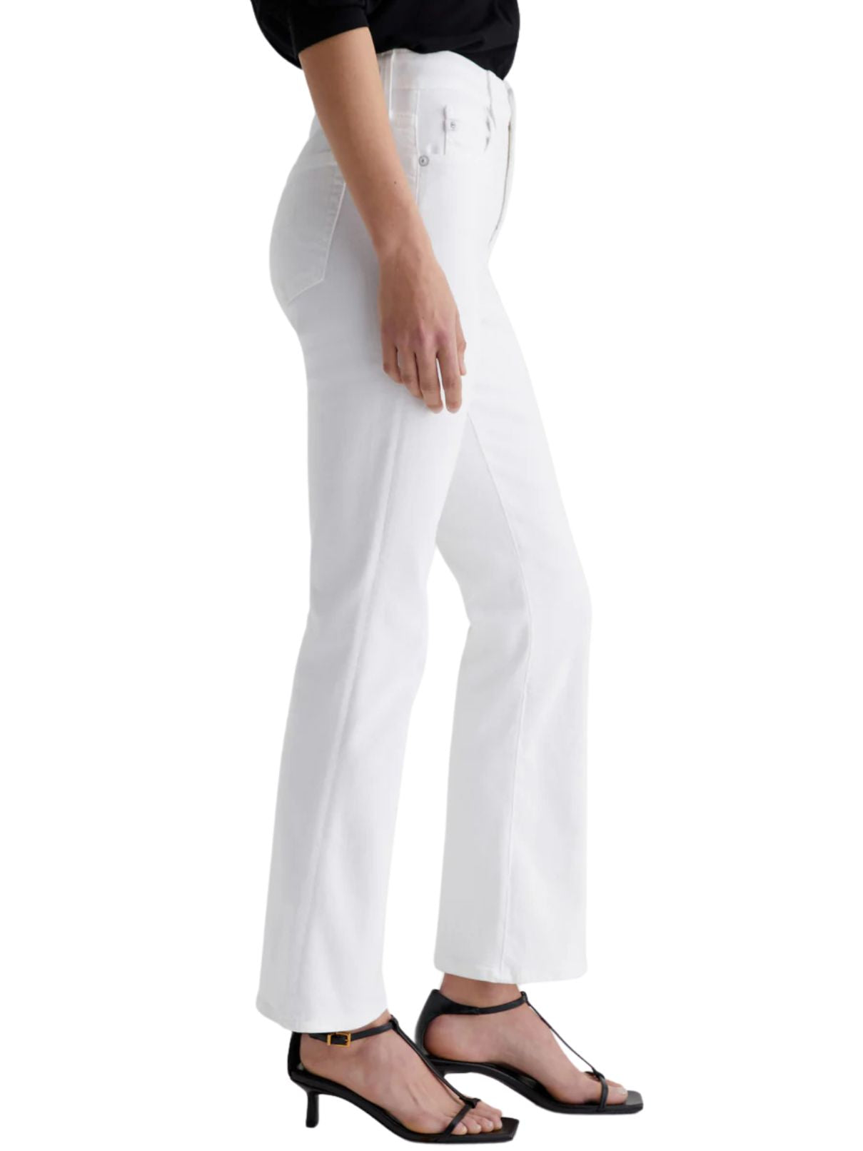 AG Jeans Farrah Boot Crop in Gallery White