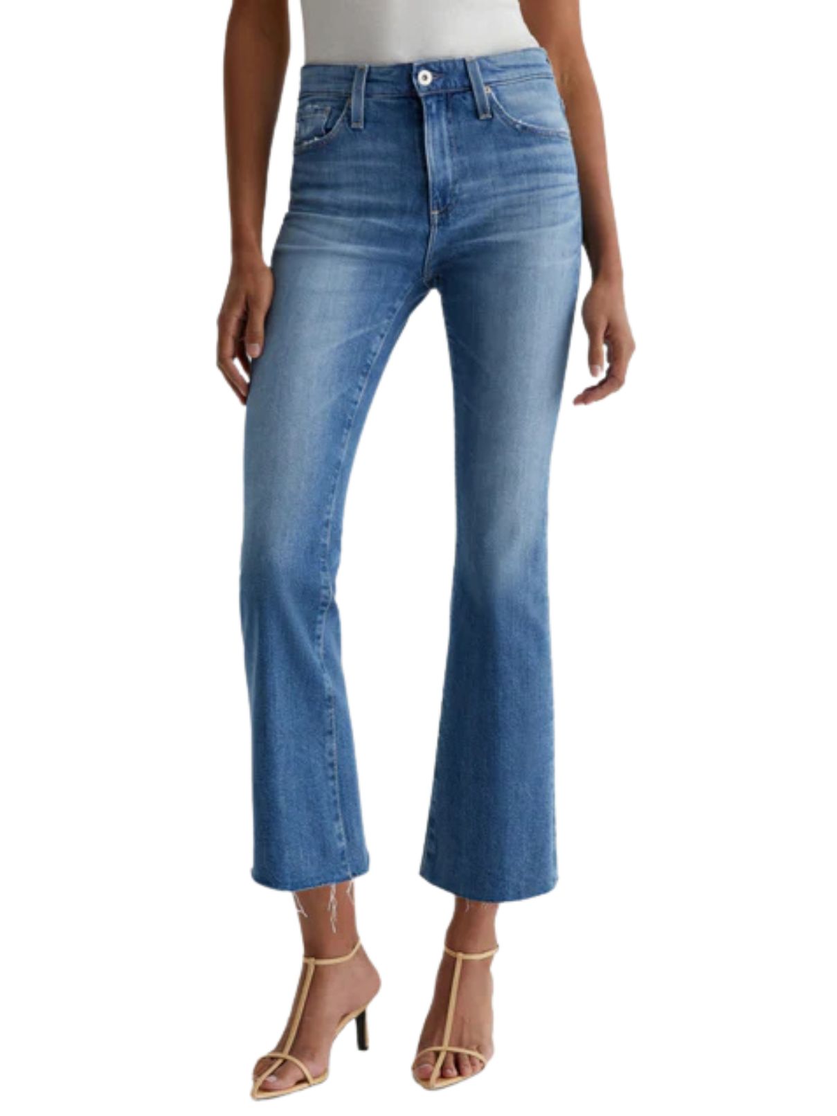 AG Jeans Farrah Boot Crop in Iris