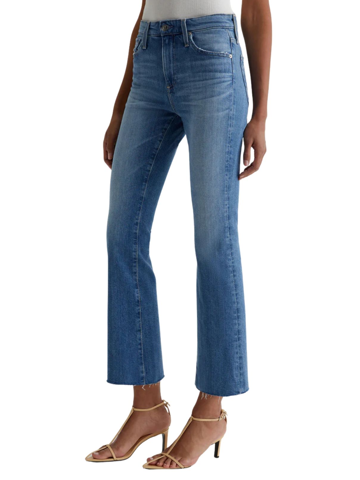 AG Jeans Farrah Boot Crop in Iris
