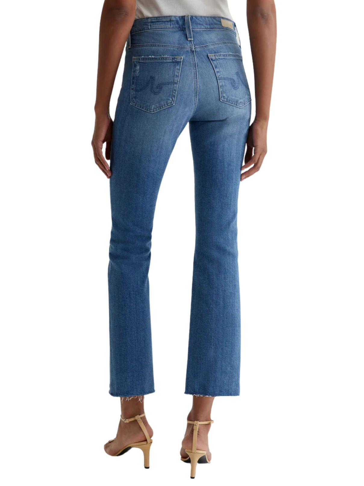 AG Jeans Farrah Boot Crop in Iris