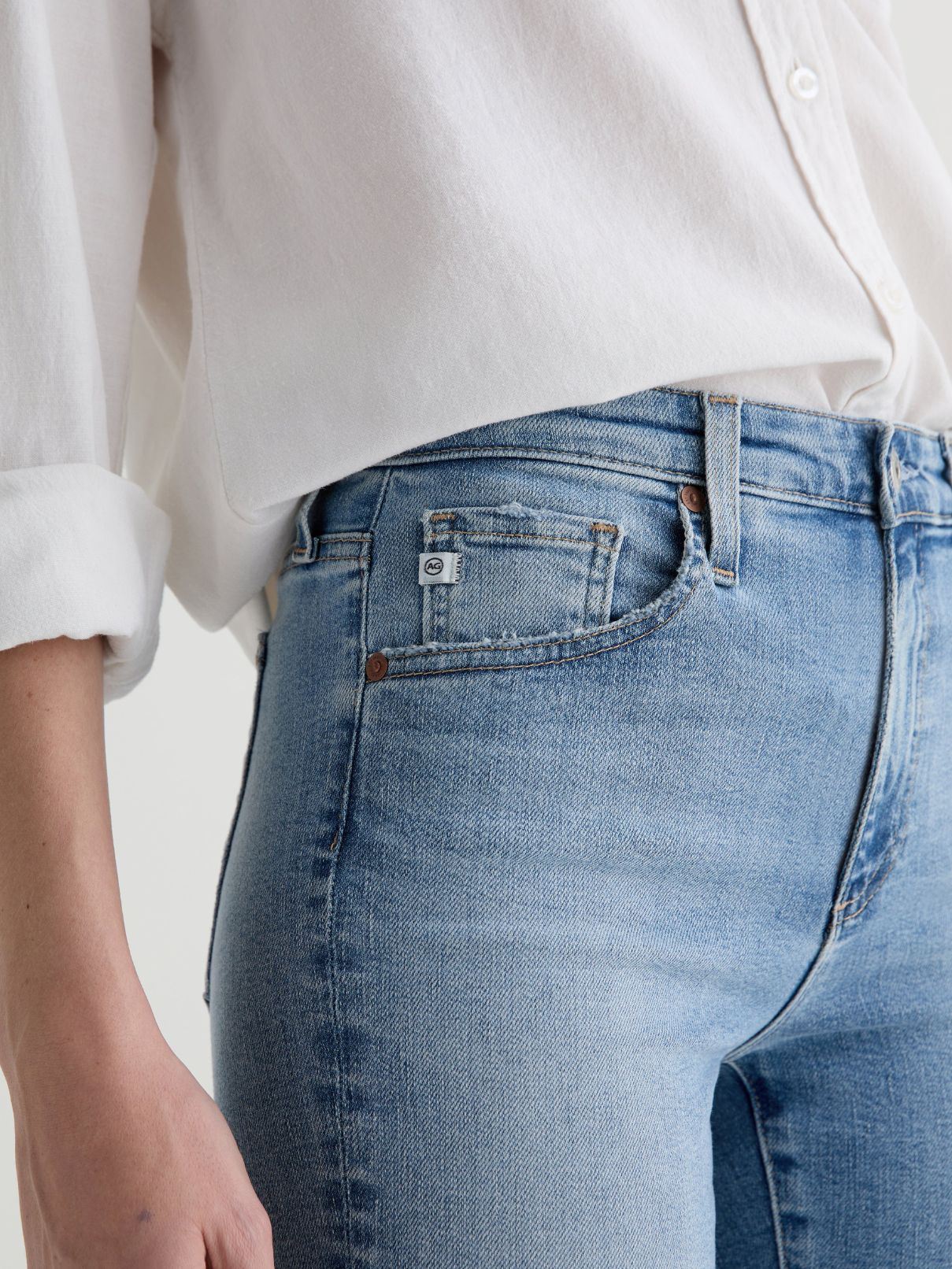 AG Jeans Farrah Boot Crop in Marina Blue