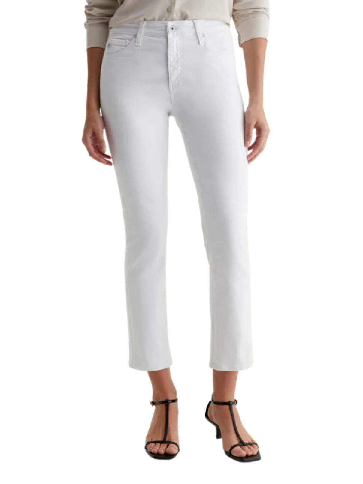AG Jeans Mari Crop in Gallery White