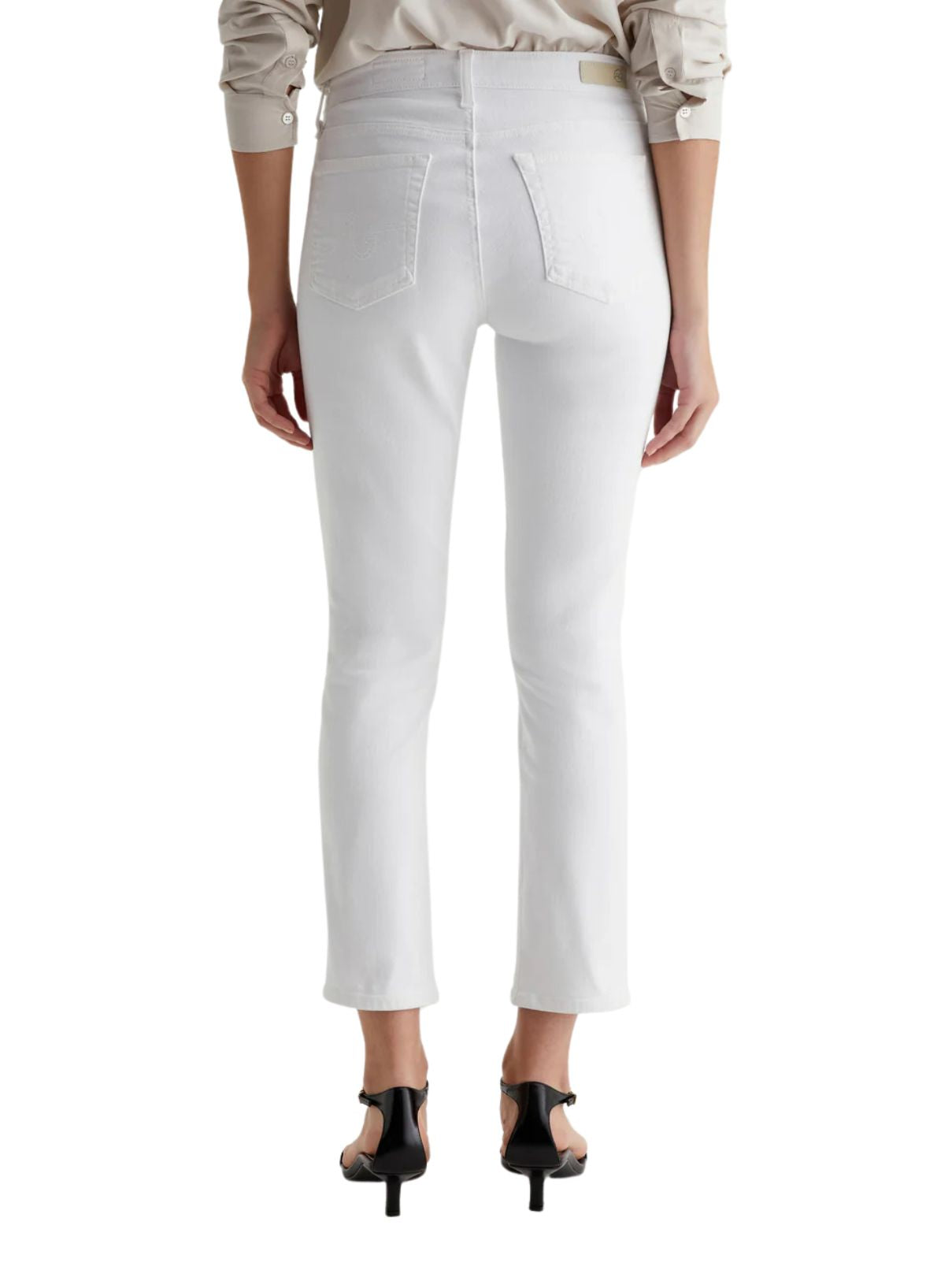 AG Jeans Mari Crop in Gallery White