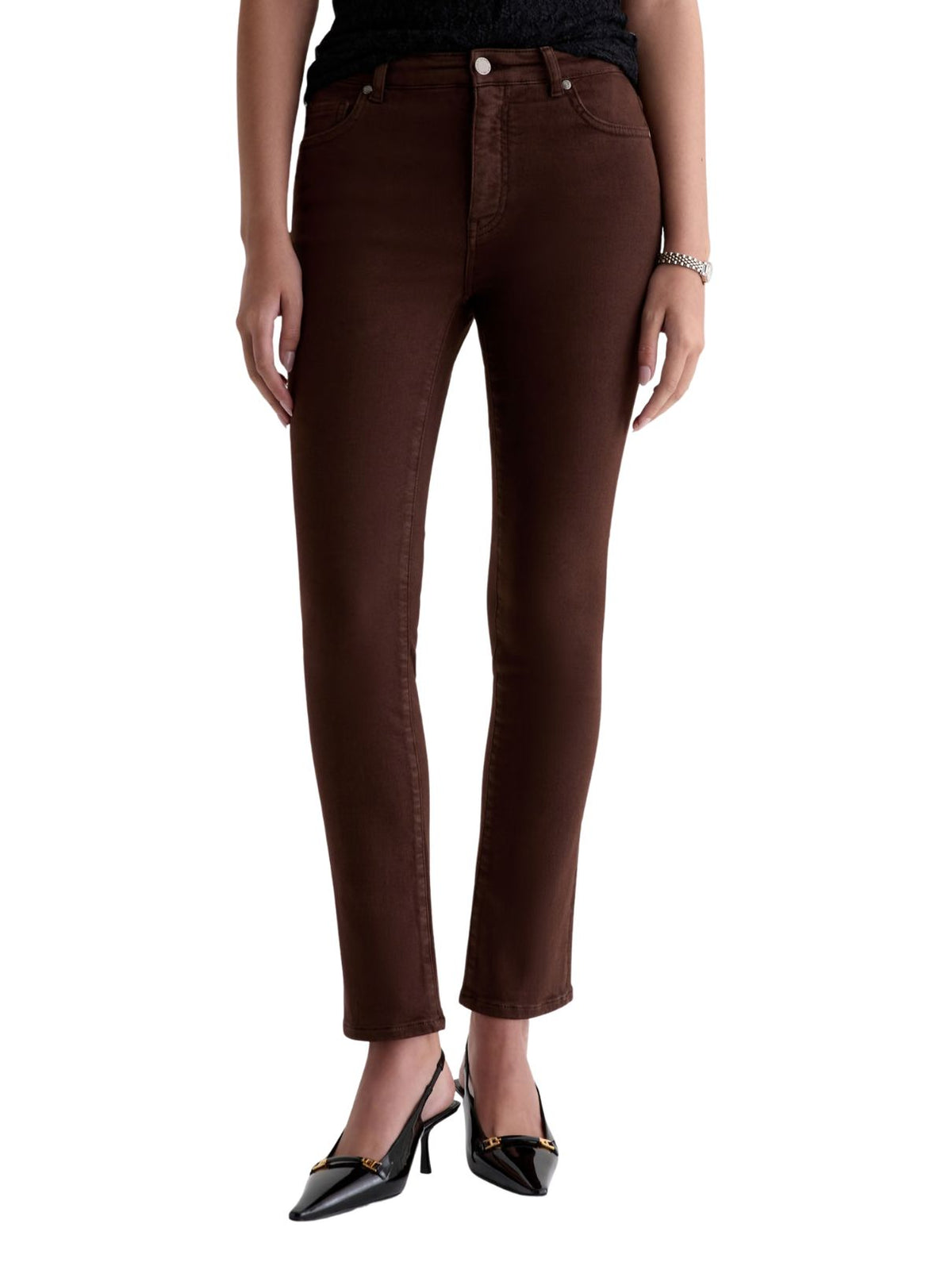 AG Mari Mid-Rise Slim Straight Jeans