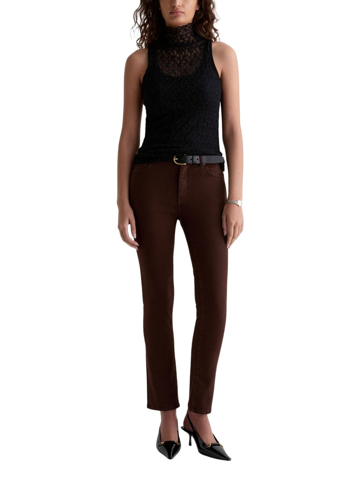 AG Mari Mid-Rise Slim Straight Jeans