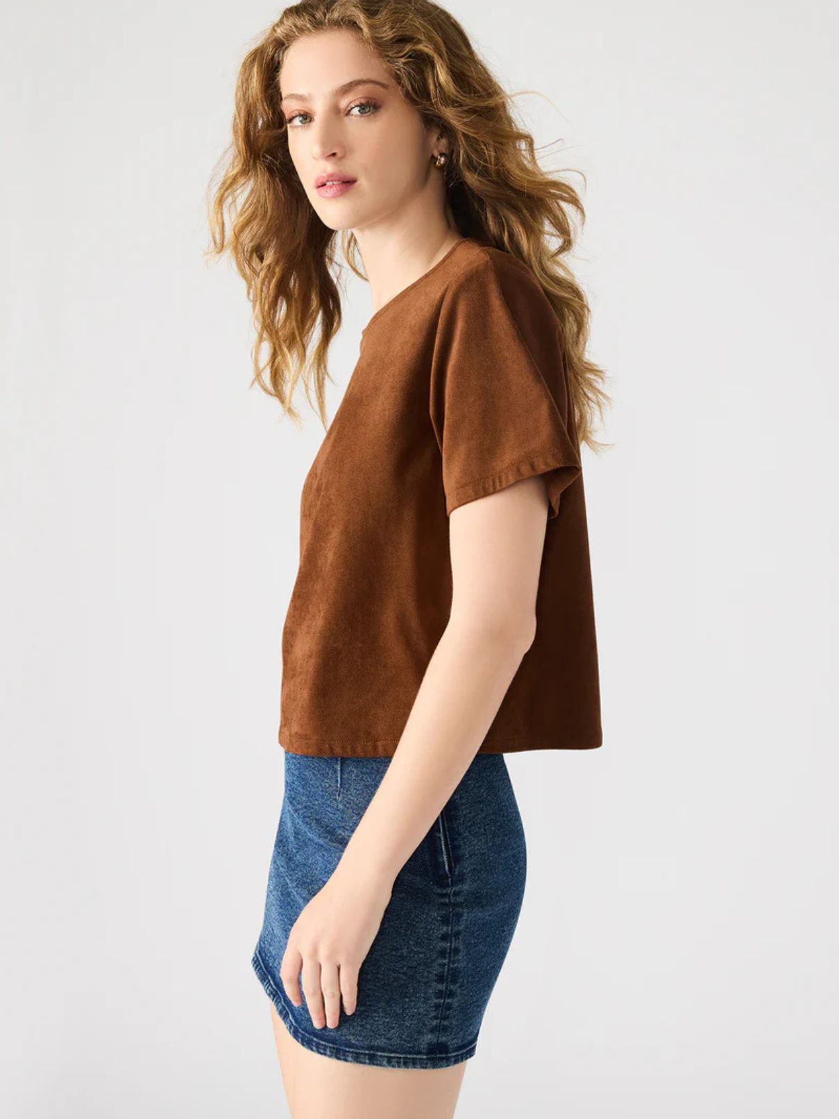 BB Dakota Ezra Top in Chicory Coffee