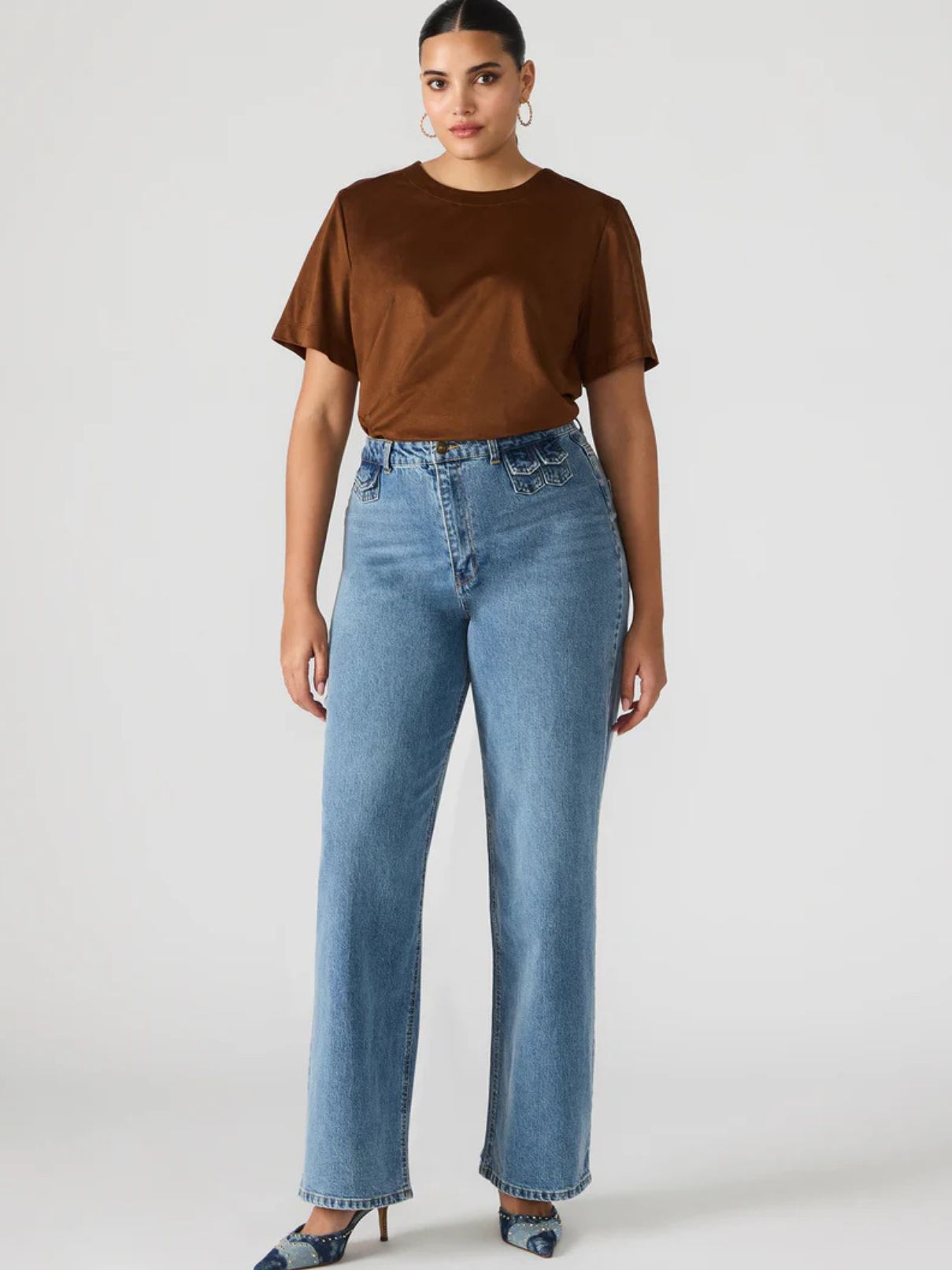 BB Dakota Ezra Top in Chicory Coffee