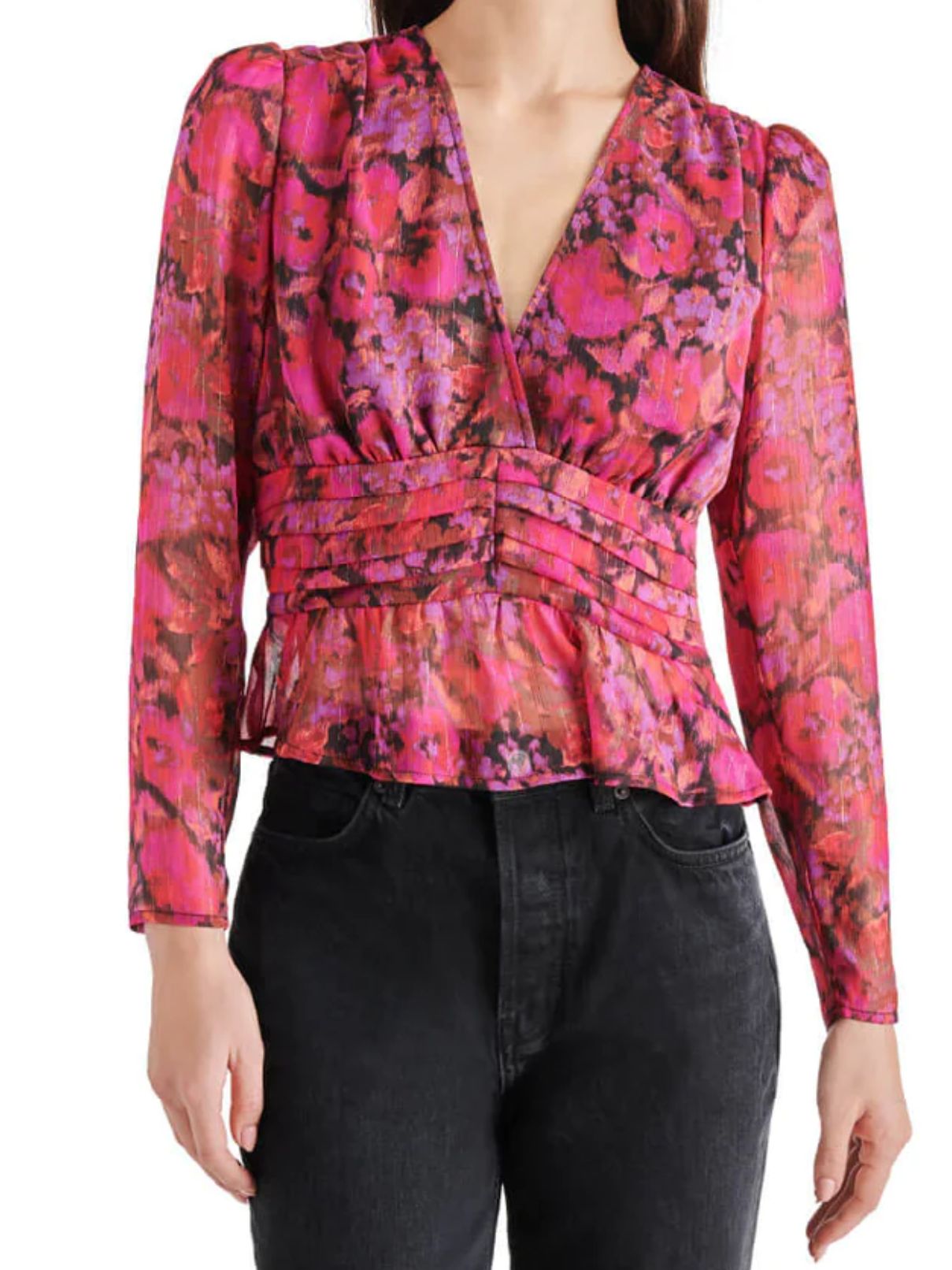 BB Dakota by Steve Madden Azura Top in Dark Fuchsia