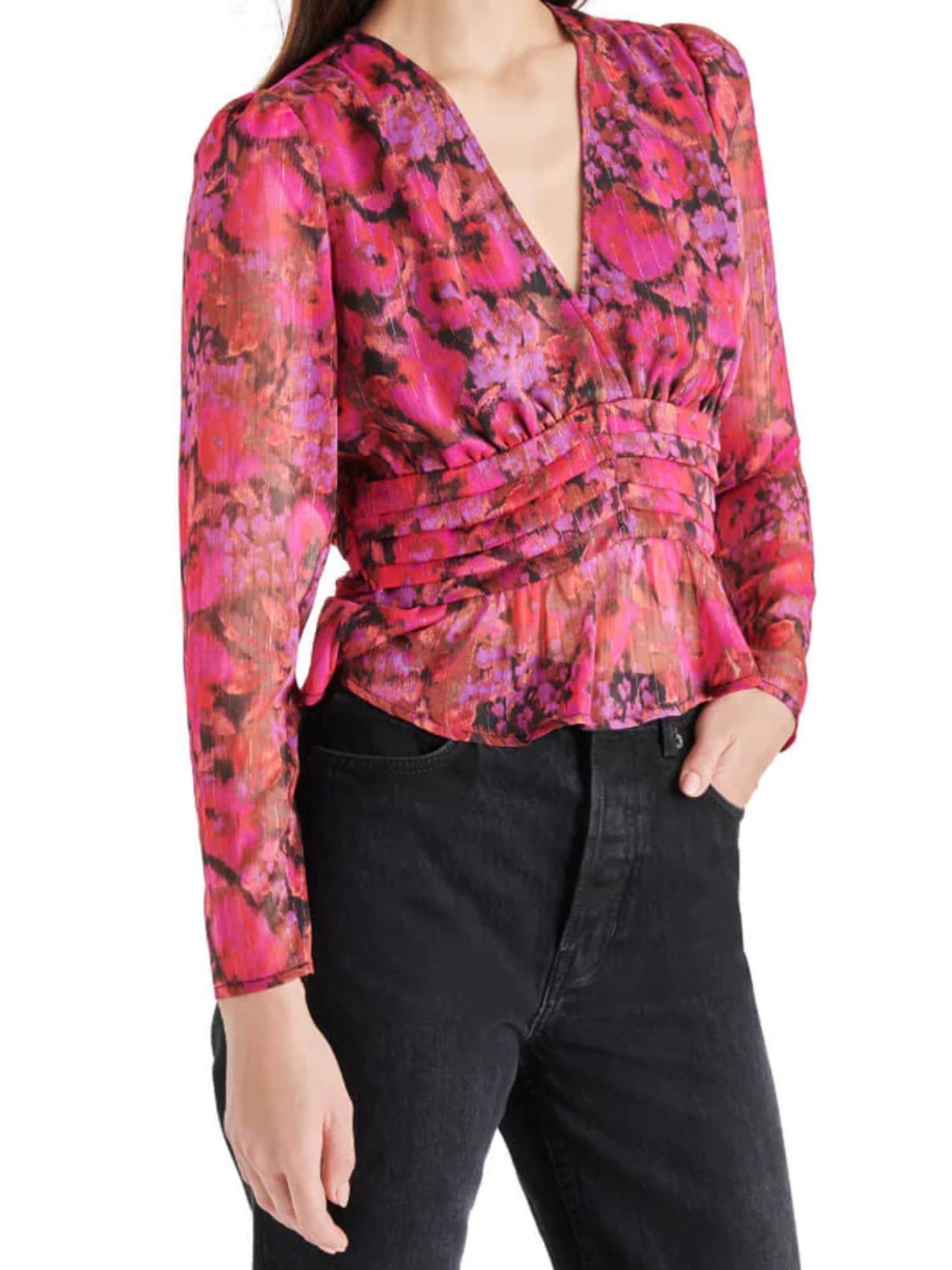 BB Dakota by Steve Madden Azura Top in Dark Fuchsia
