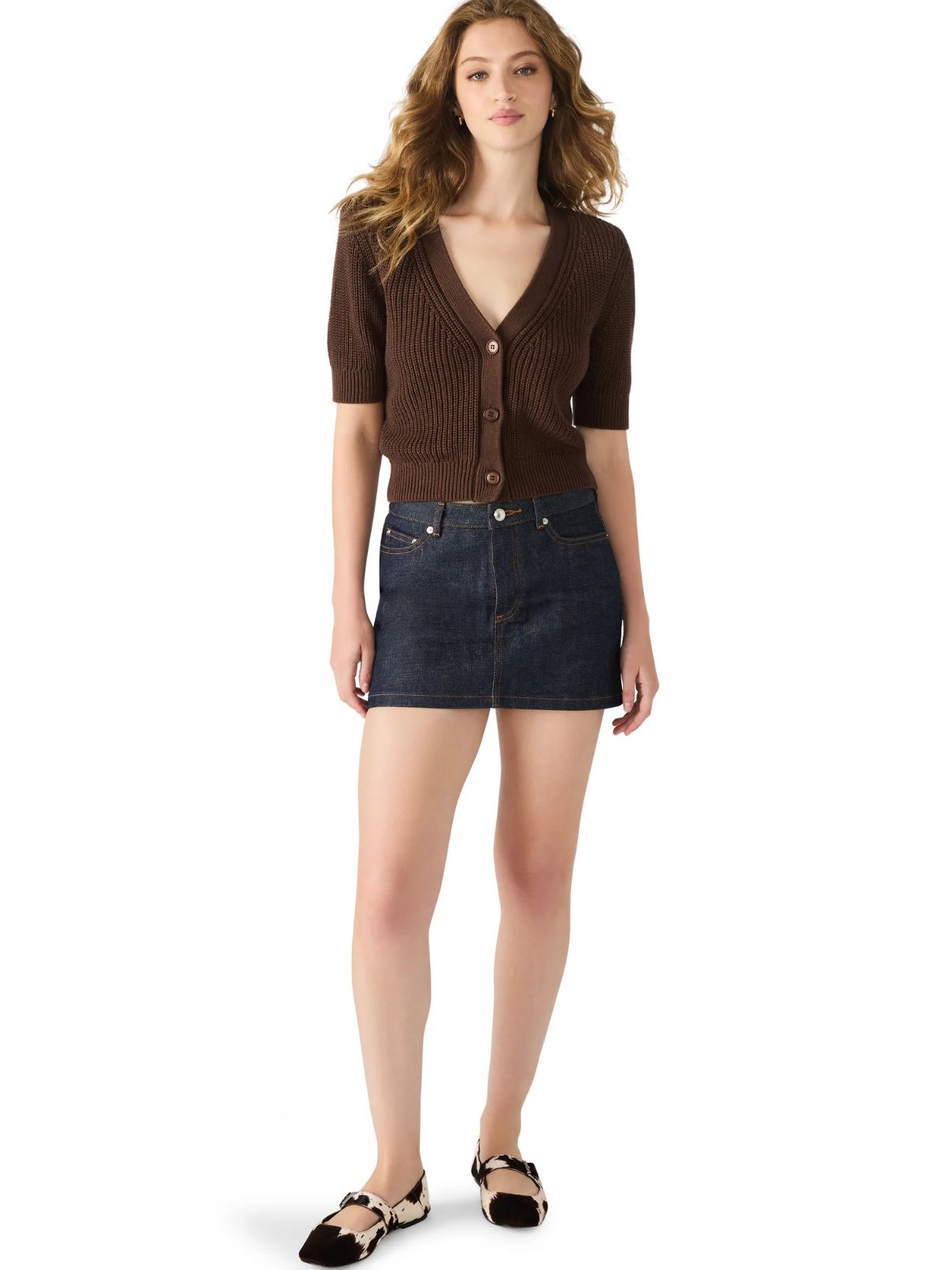 BB Dakota by Steve Madden Janae Cardigan in Chocolate