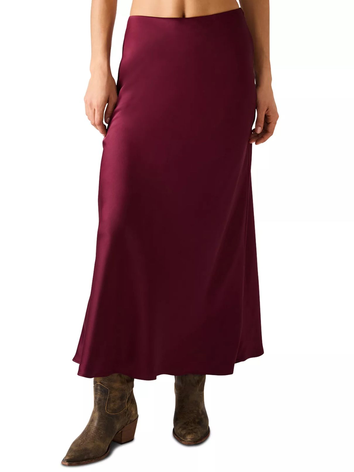 BB Dakota by Steve Madden Jeannie Skirt in Wine