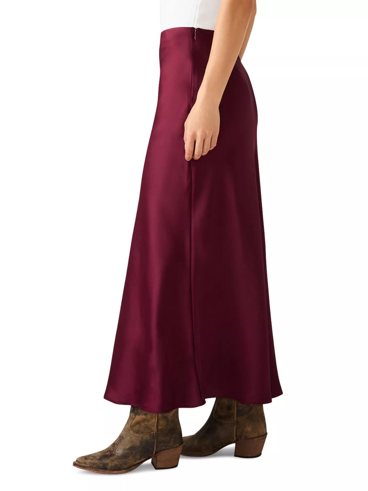 BB Dakota by Steve Madden Jeannie Skirt in Wine