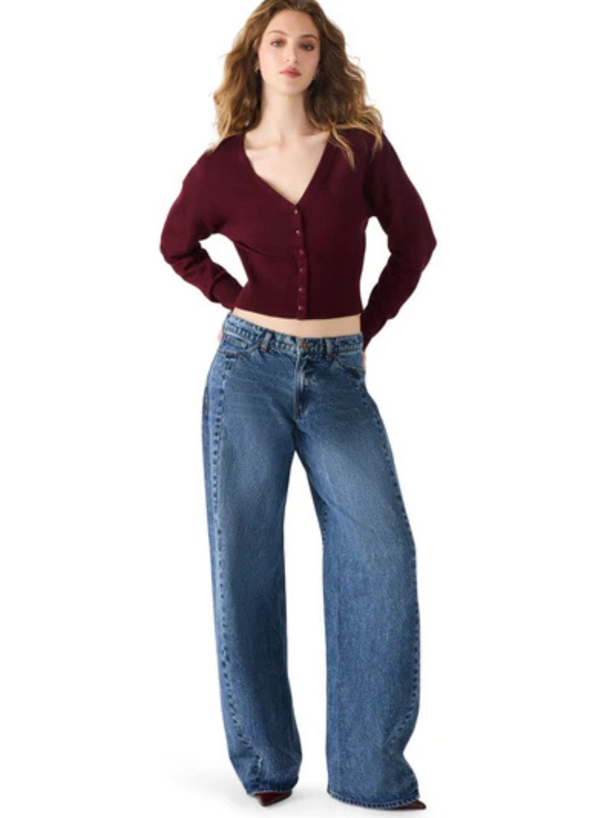 BB Dakota by Steve Madden Lauryn Cardigan in Wine