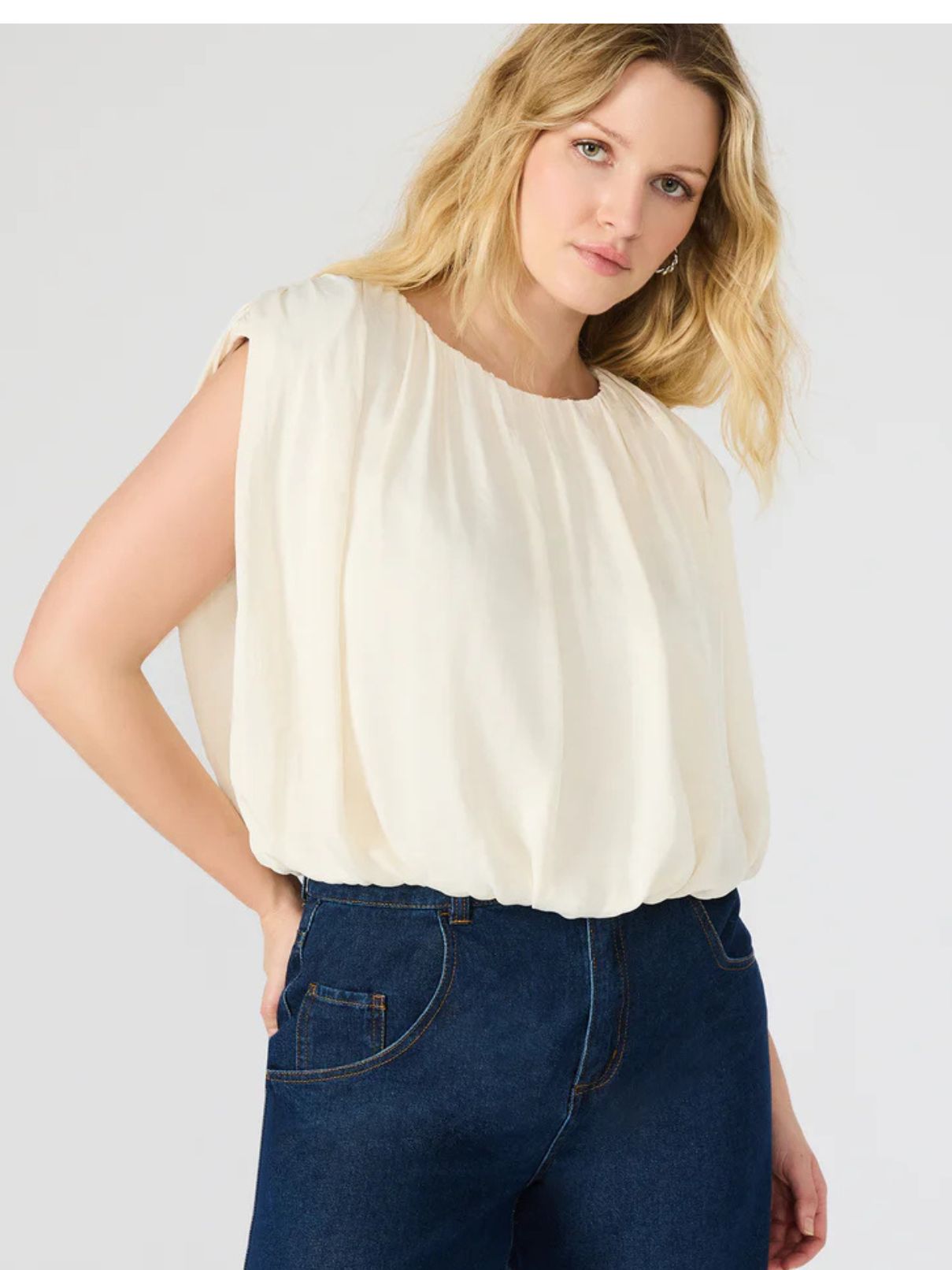 BB Dakota by Steve Madden Milana Top in Antique White