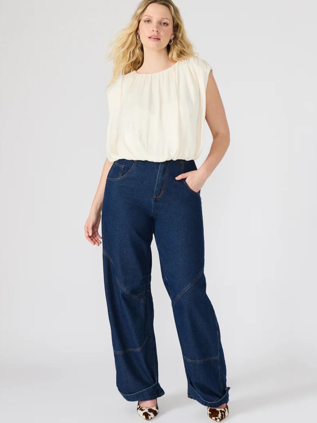 BB Dakota by Steve Madden Milana Top in Antique White