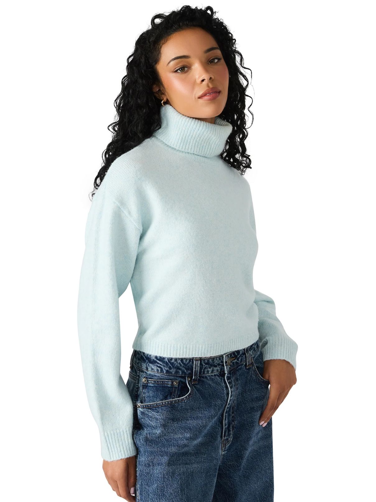 BB Dakota by Steve Madden Raegann Sweater in Powder Blue