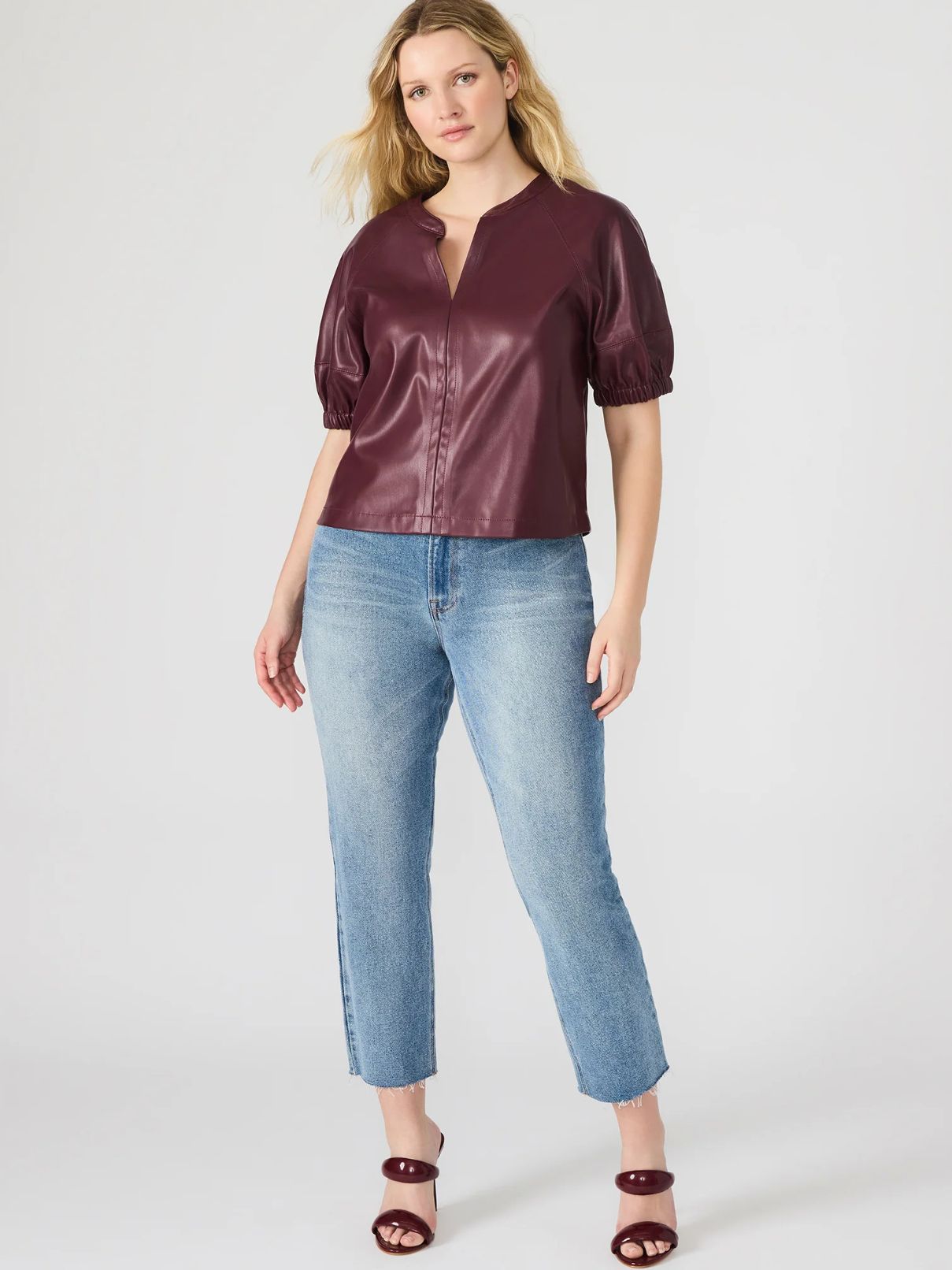 BB Dakota by Steve Madden Roxanne Top in Wine
