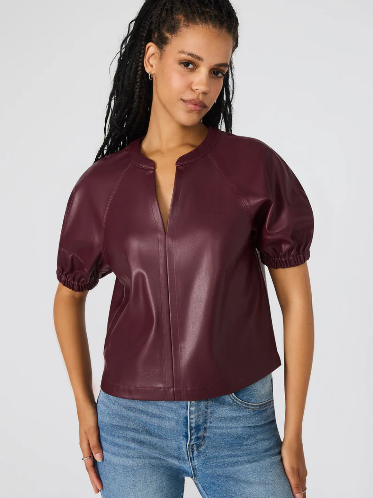 BB Dakota by Steve Madden Roxanne Top in Wine