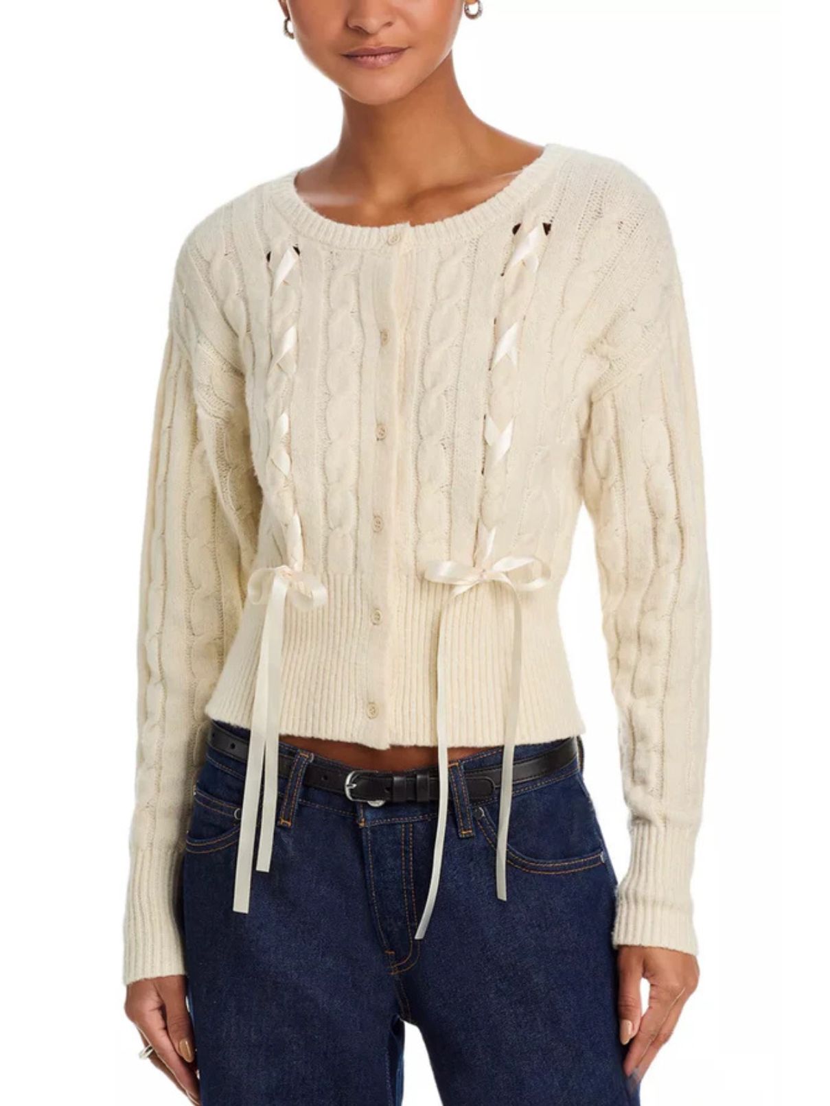 BB Dakota by Steve Madden Saidee Cardigan in Cream