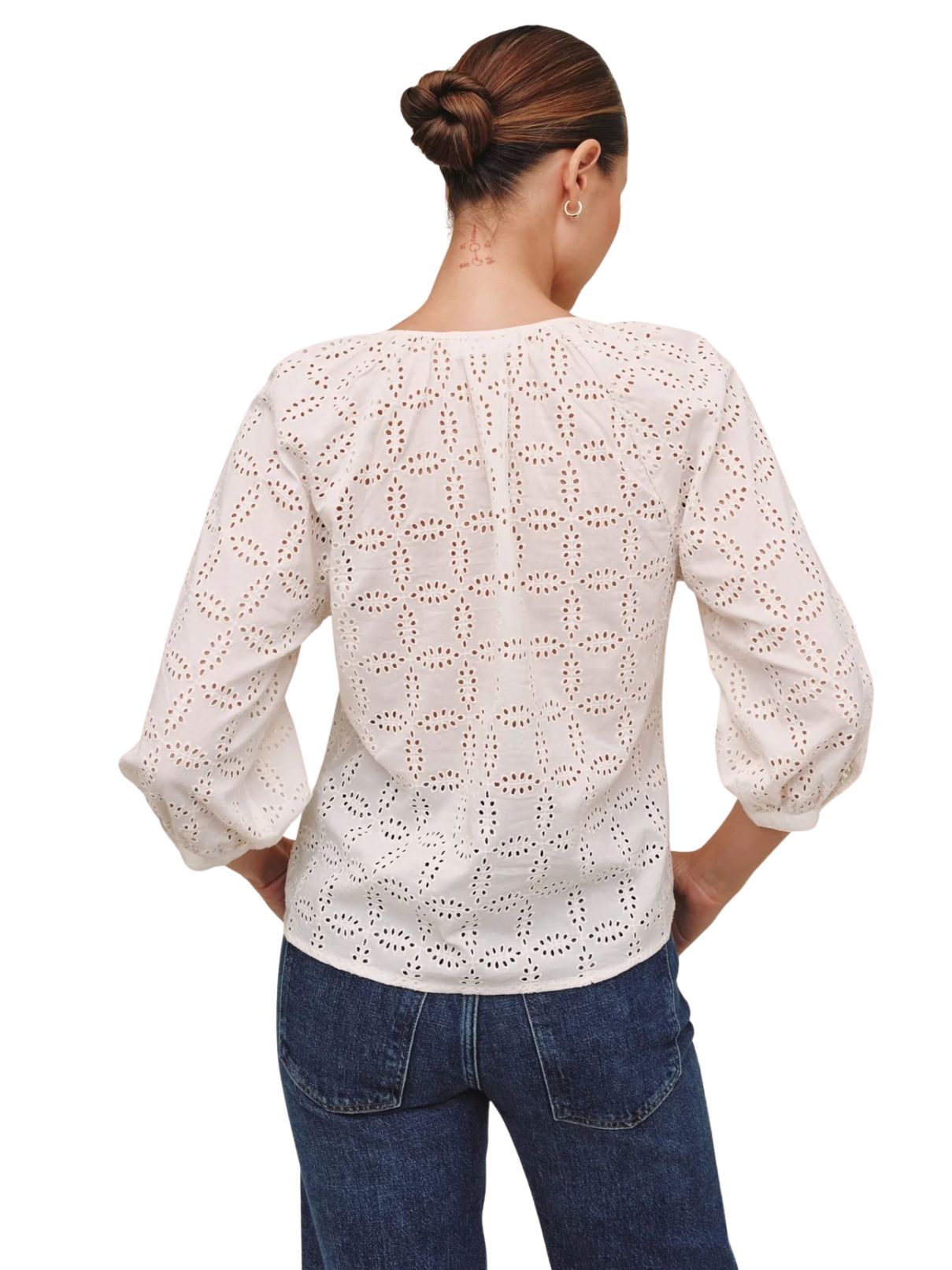 Bella Dahl 3/4 Sleeve Pullover in Ivory