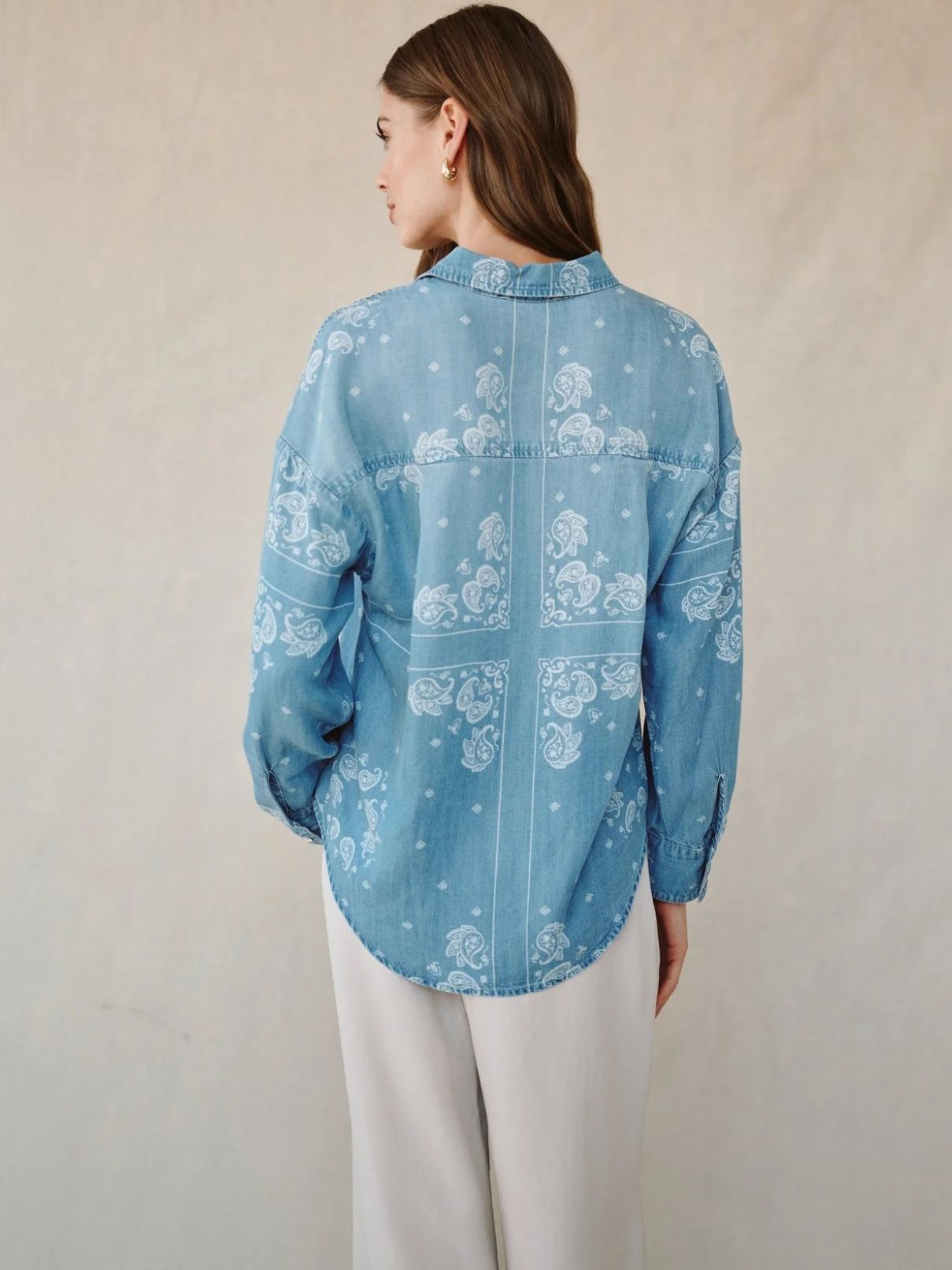 Bella Dahl Boyfriend Button Down Bandana Wash Print