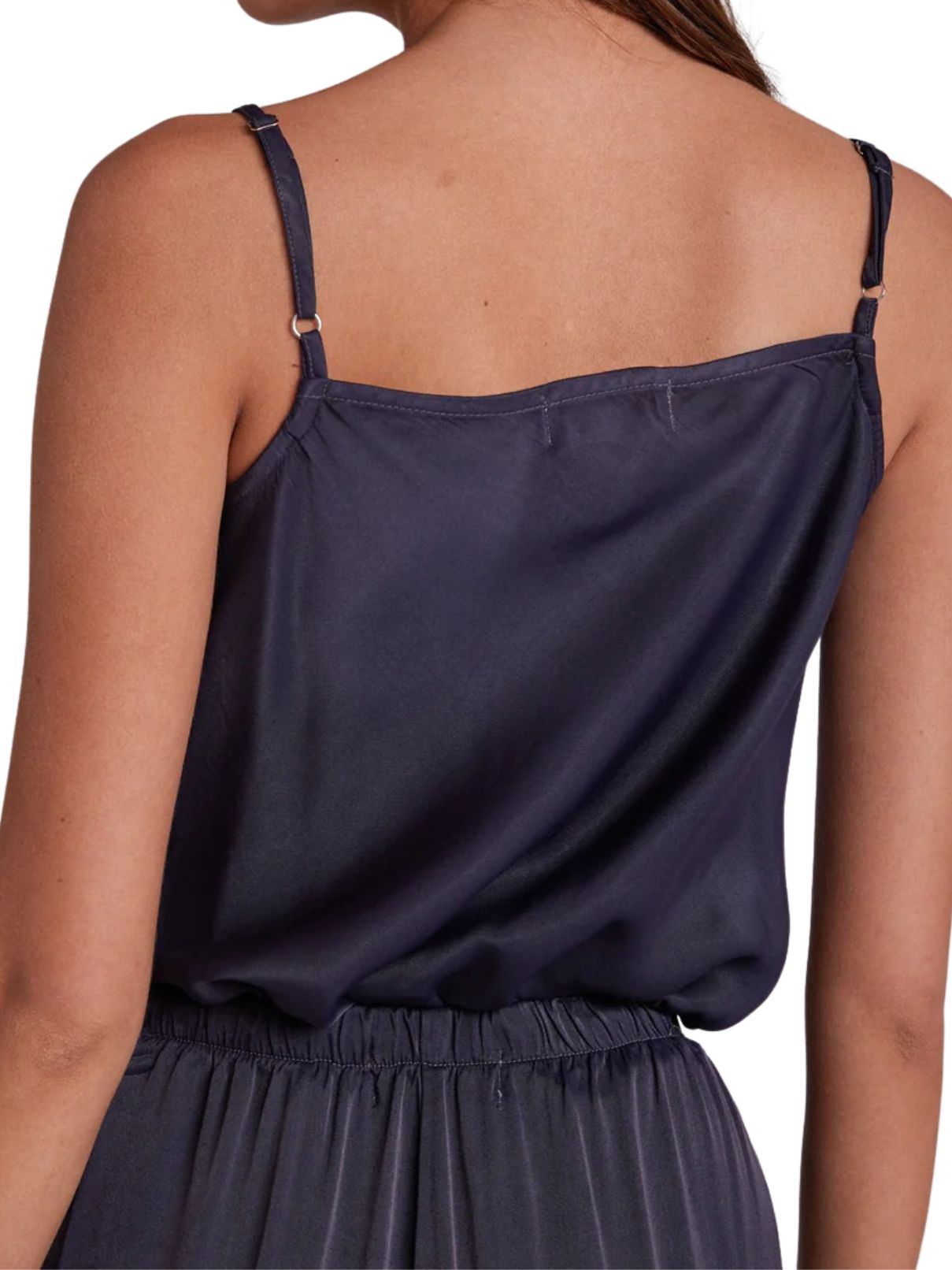 Bella Dahl Cowl Neck Camisole in Odyssey Grey