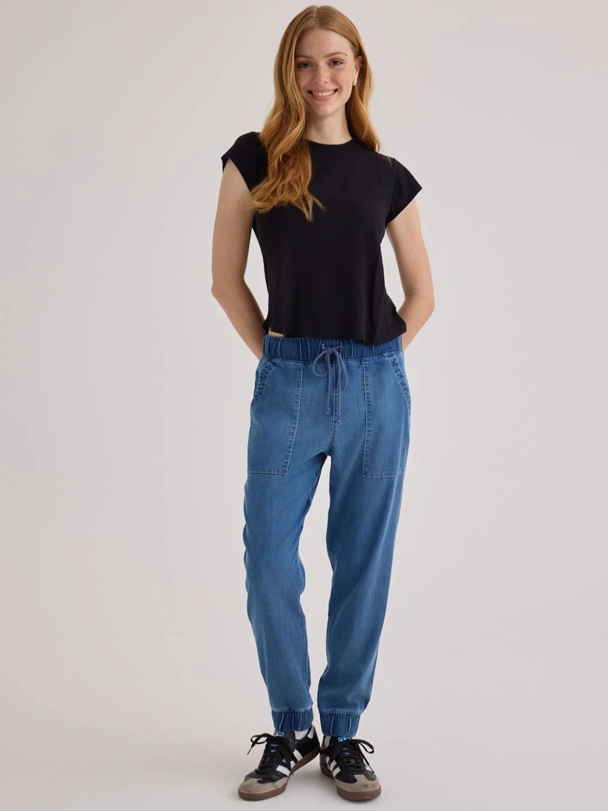 Bella Dahl Pocket Jogger in Indigo Spray Wash