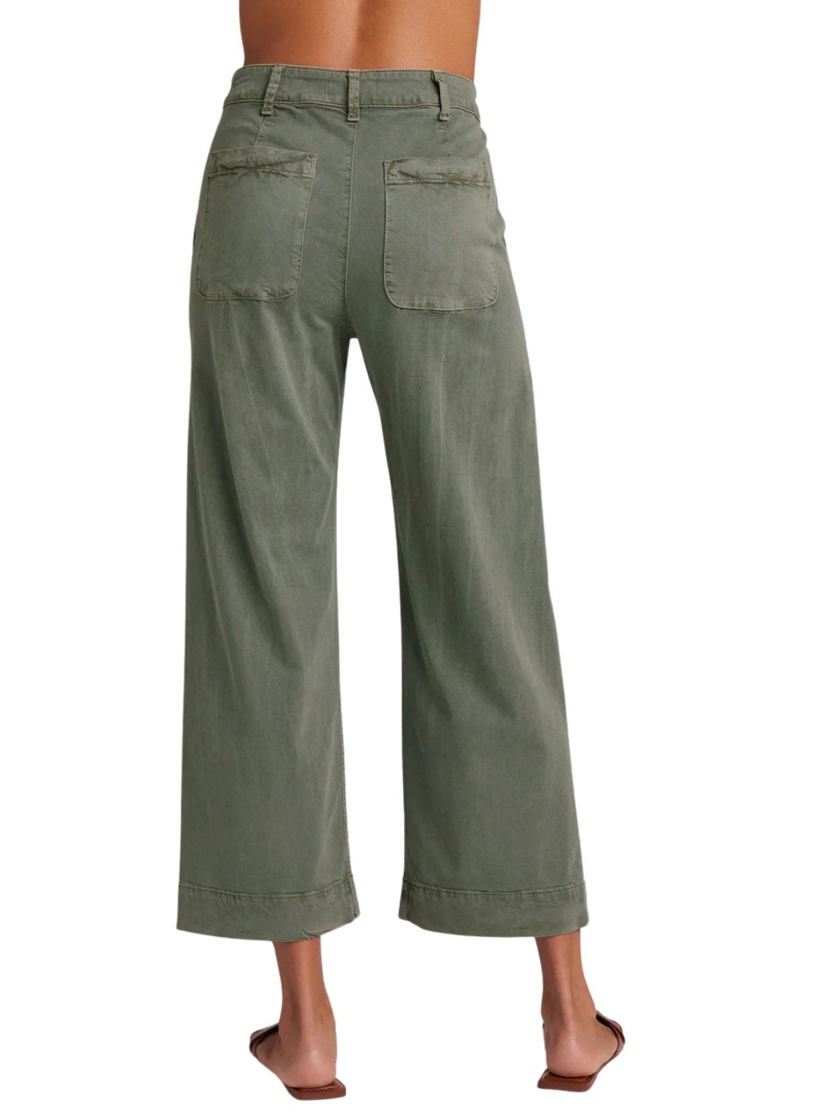 Bella Dahl Saige Wide Leg Pant in Army
