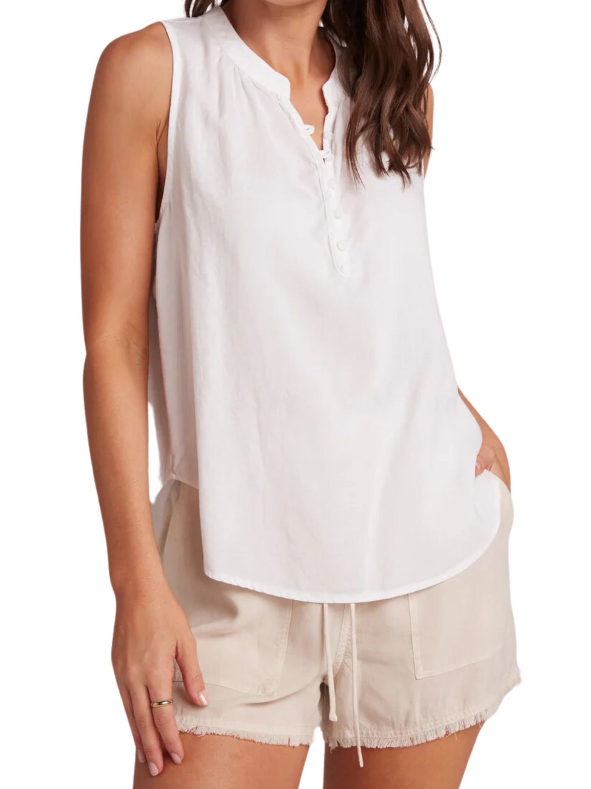 Bella Dahl Sleeveless Top in White