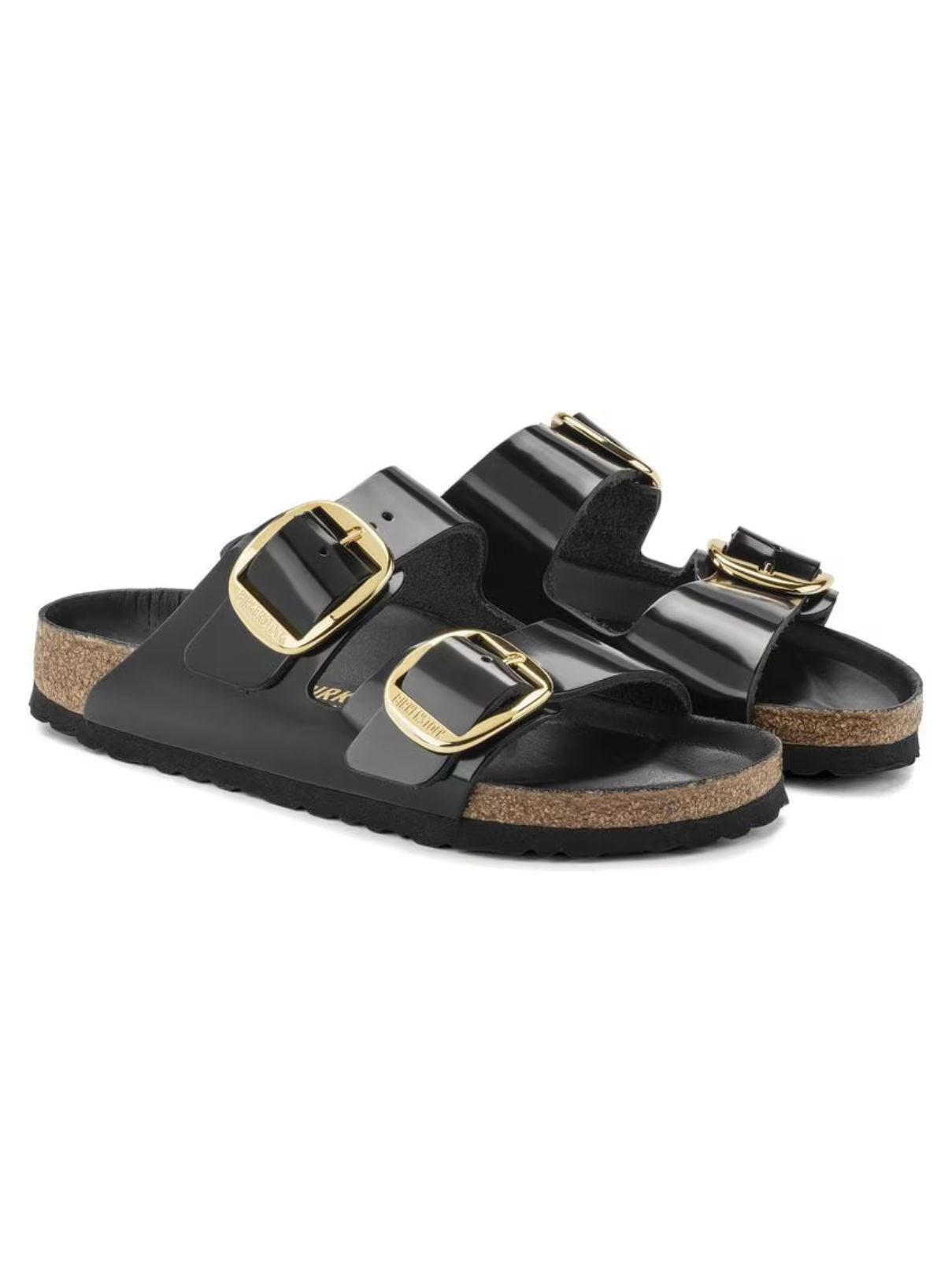Birkenstock Arizona Big Buckle High Shine with Gold Buckle