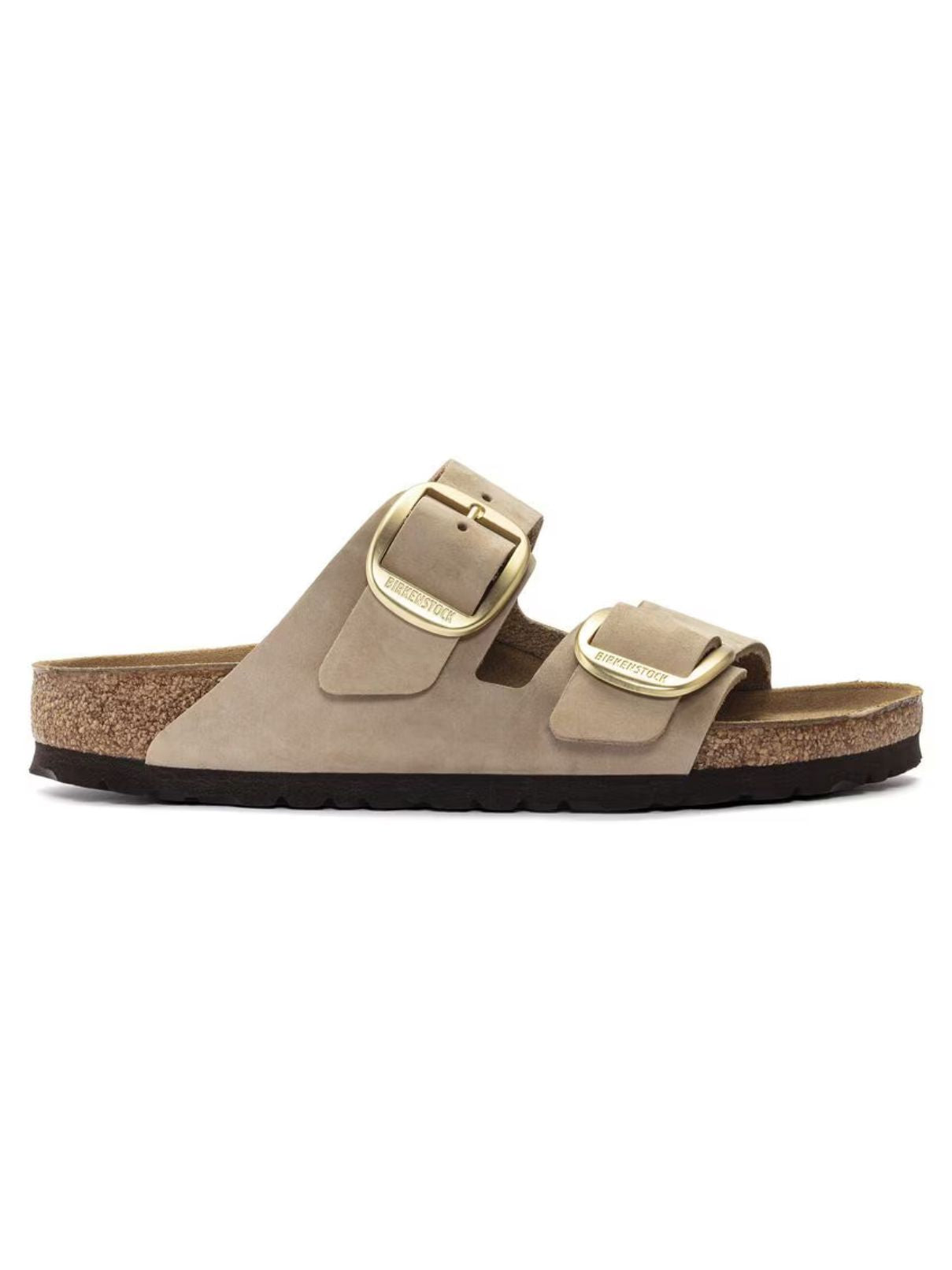 Birkenstock Arizona Big Buckle in Sandcastle Nubuck