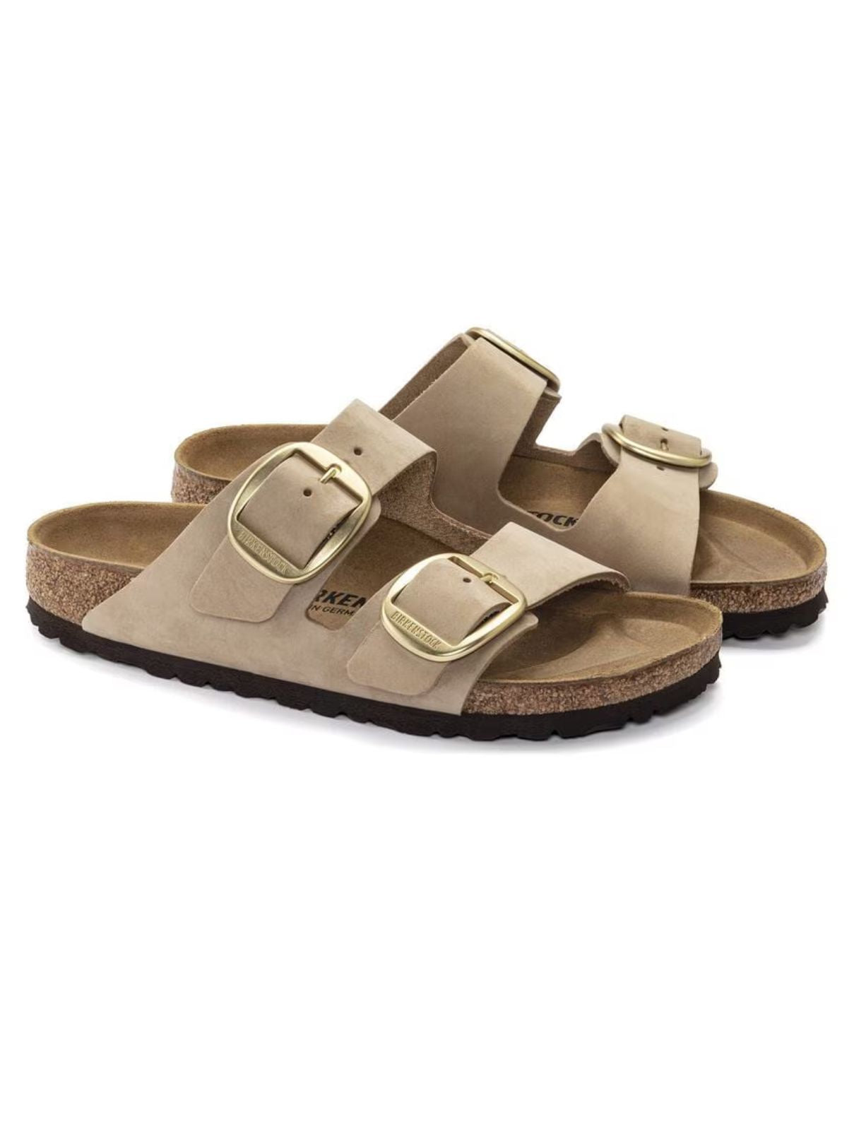 Birkenstock Arizona Big Buckle in Sandcastle Nubuck