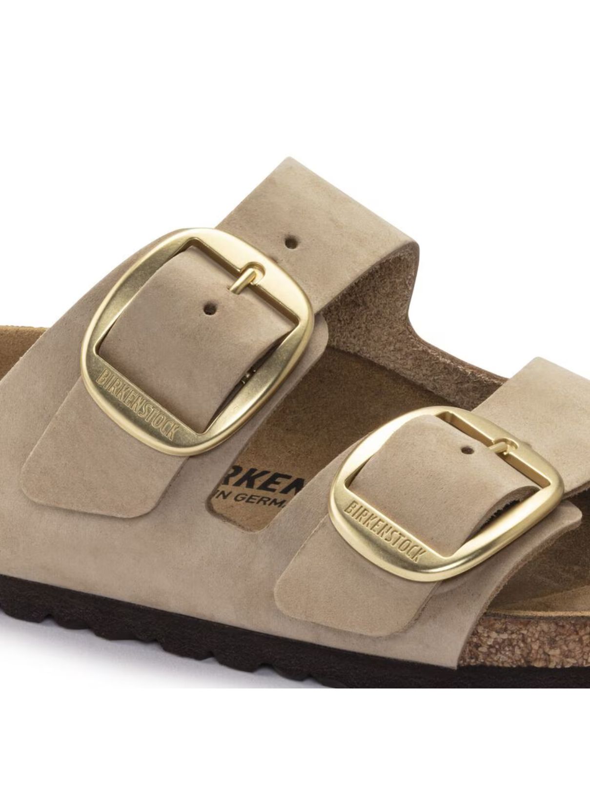 Birkenstock Arizona Big Buckle in Sandcastle Nubuck