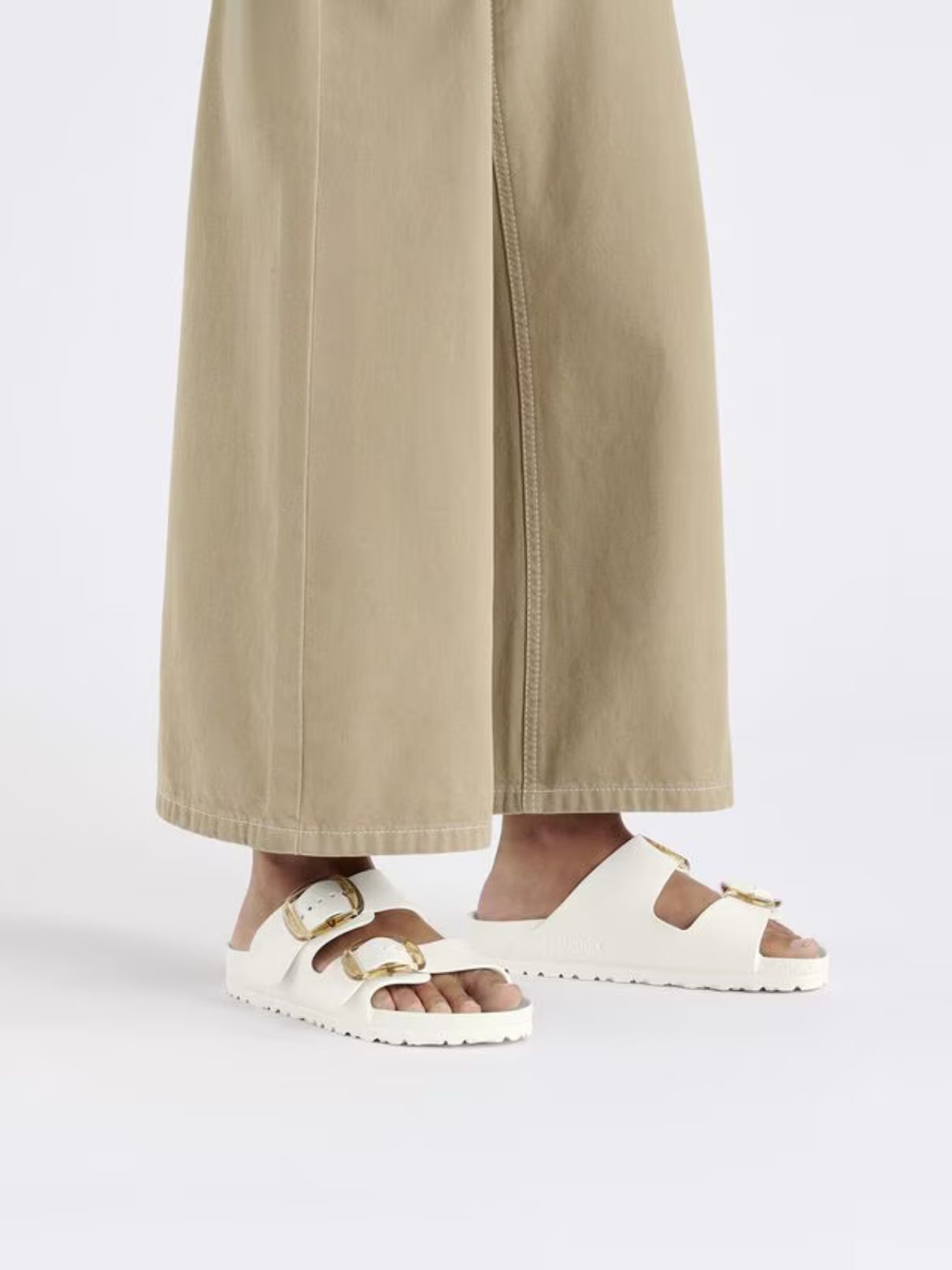 Birkenstock Arizona Big Buckle Eva in Eggshell