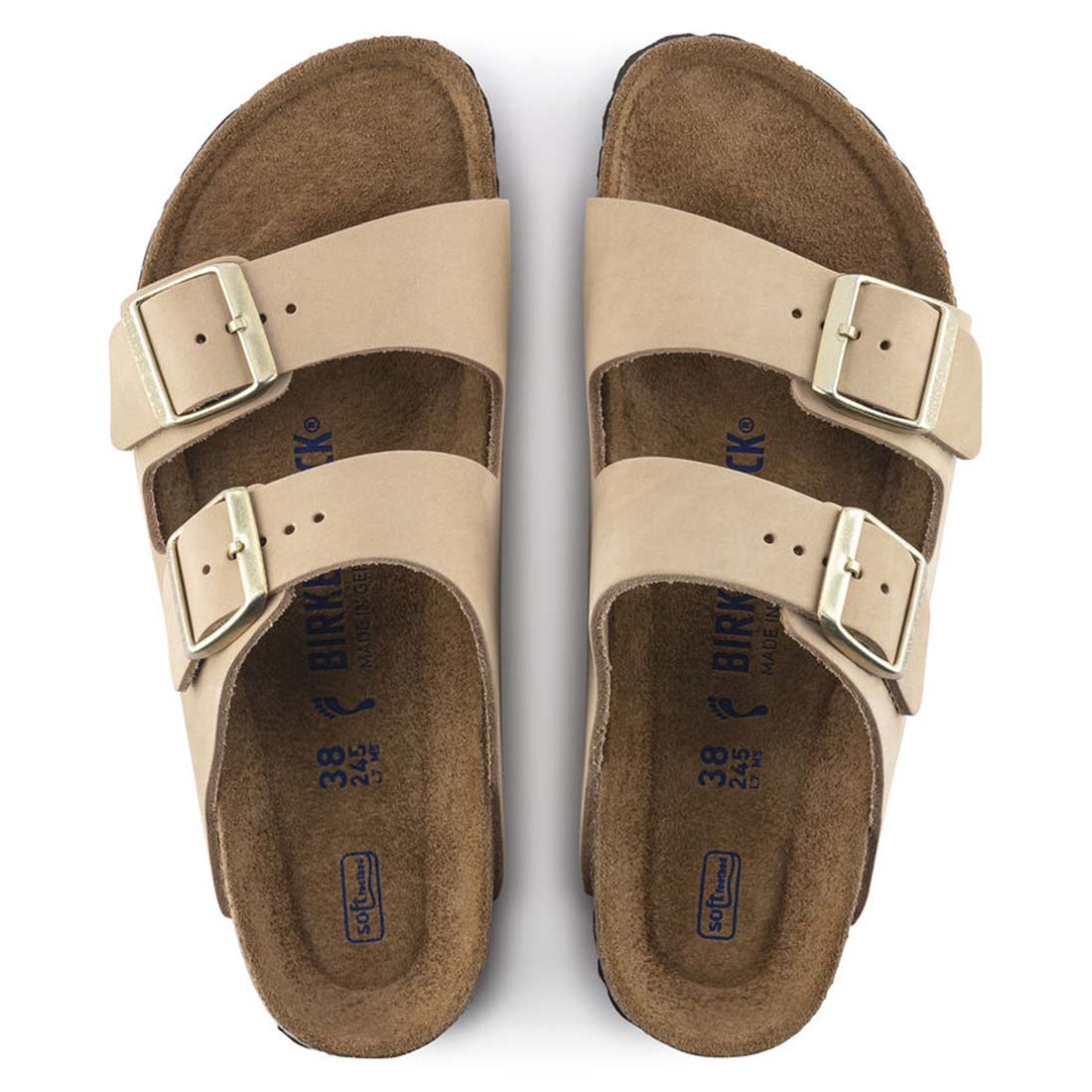 Birkenstock Arizona SFB Nubuck in Sandcastle