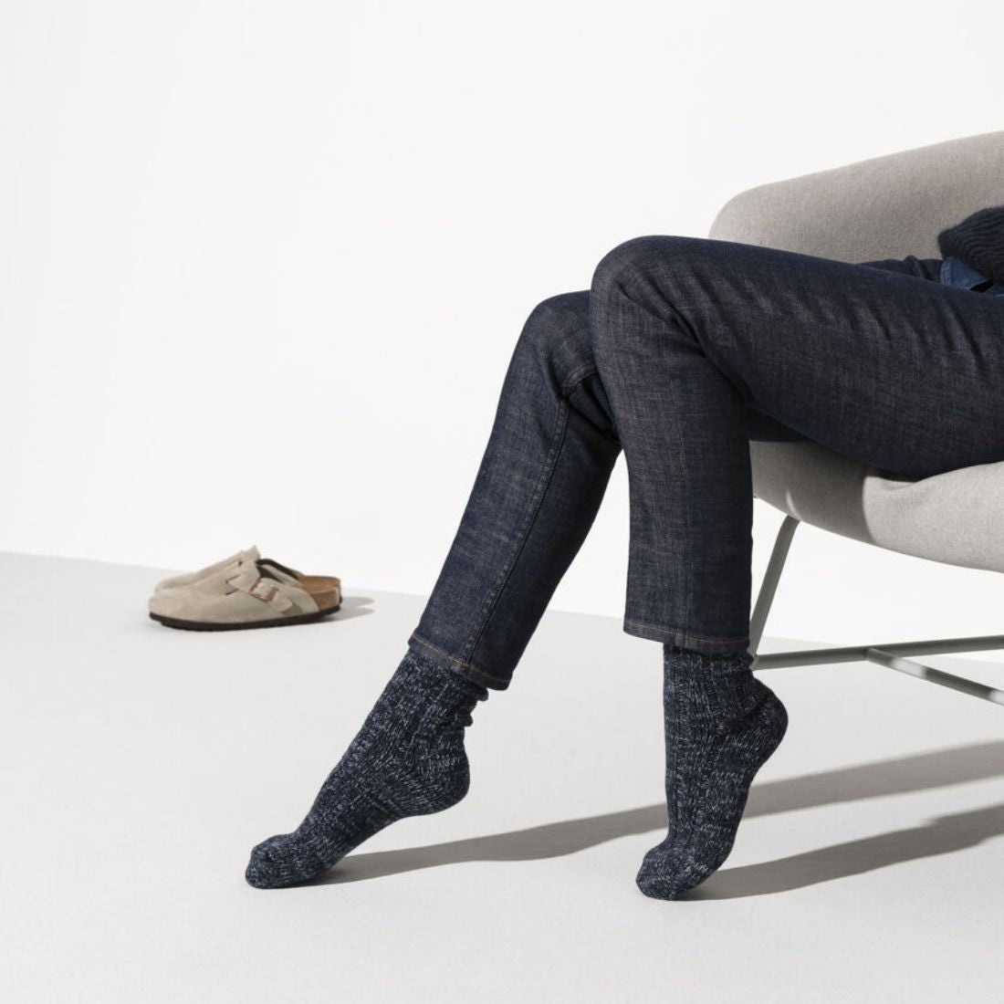 Birkenstock Cotton Twist Sock in Black