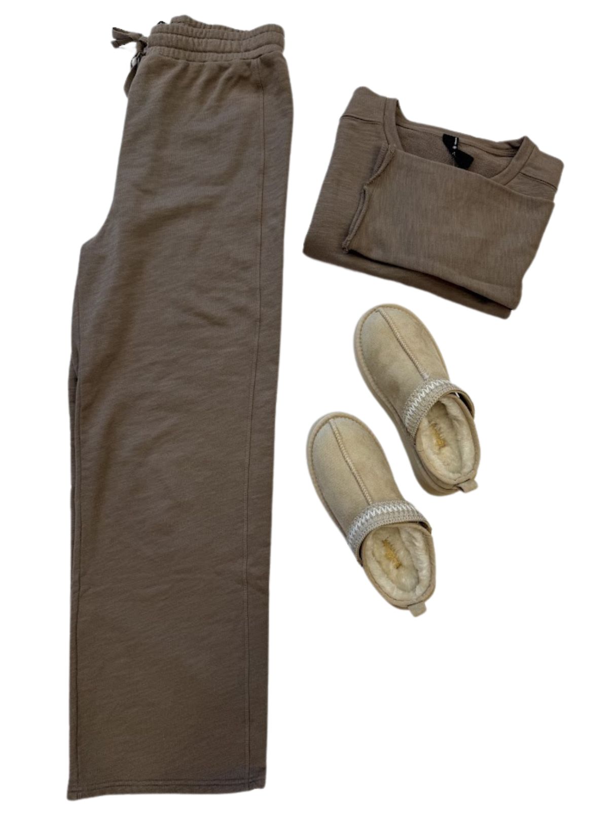 Bobi LA Straight Sweatpant in Hazelnut