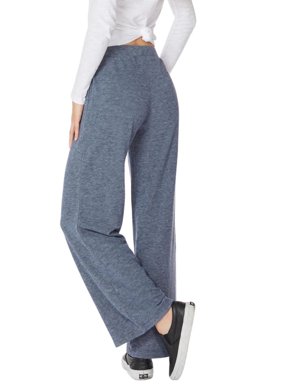 Bobi LA Wide Leg Pant in Blue