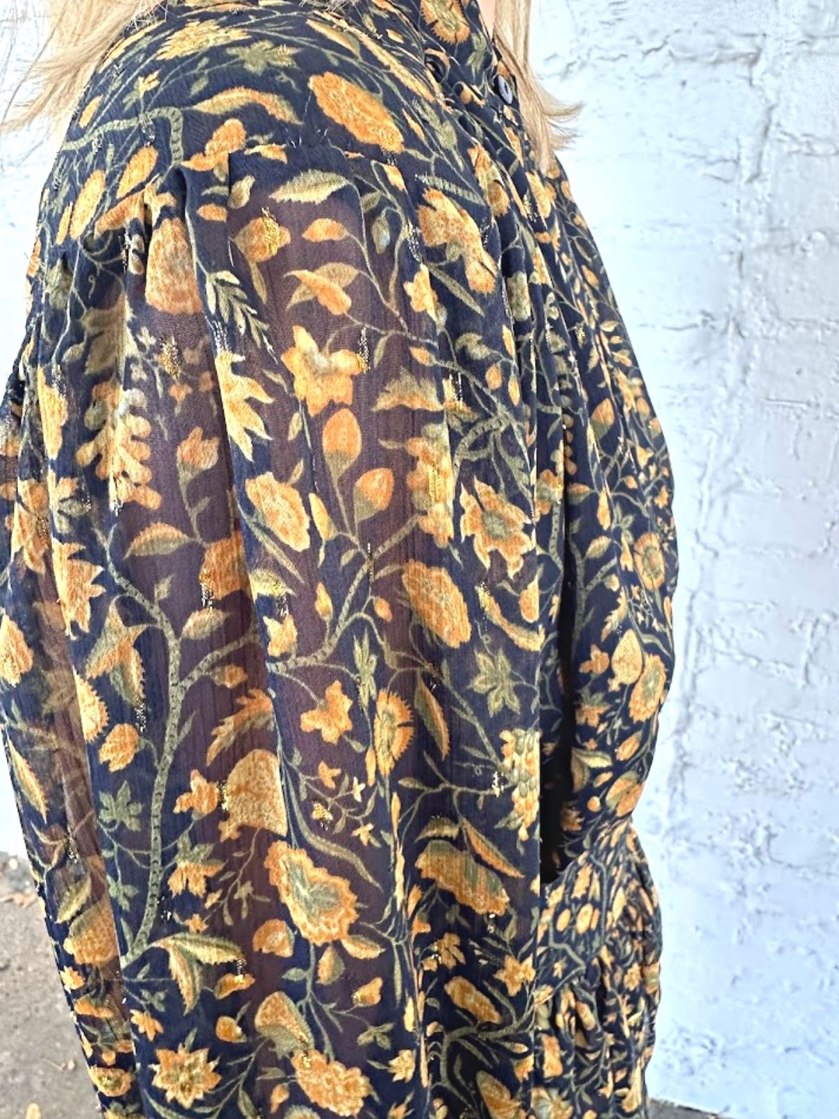 Brami Mini Dress in Dark Navy/Mustard