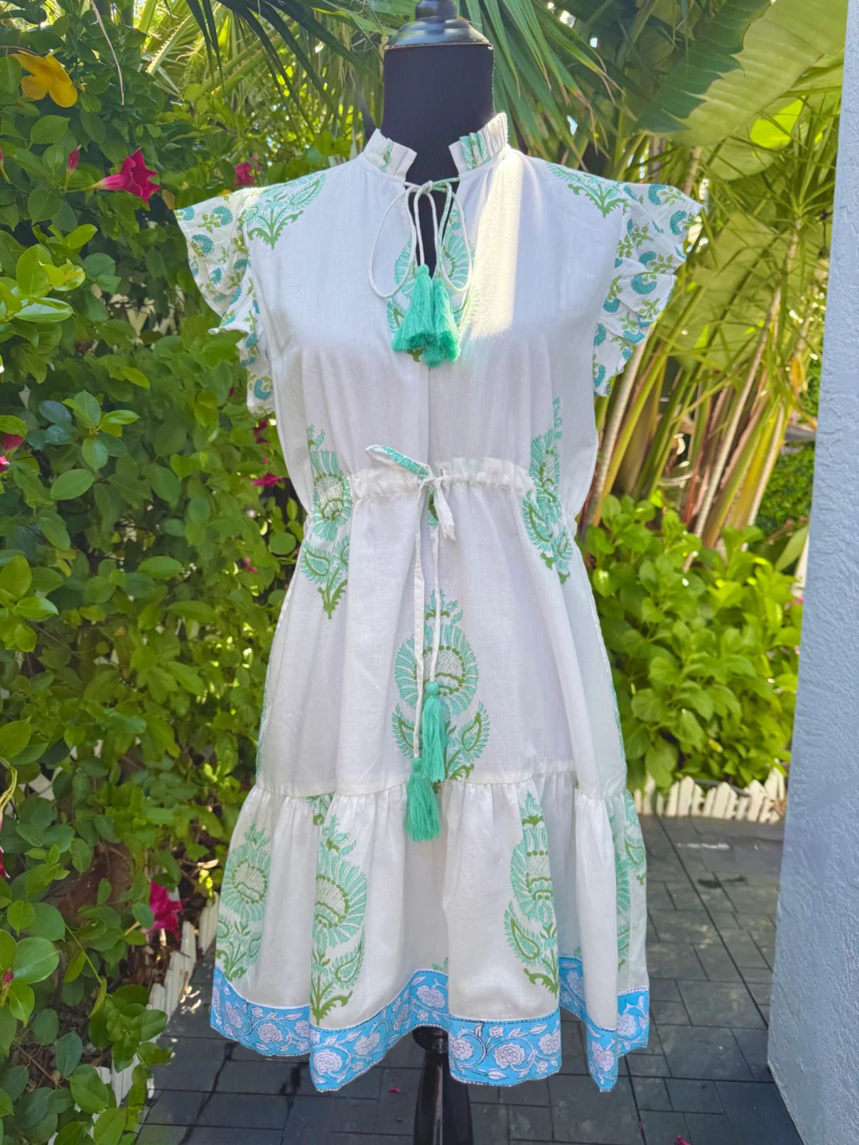 Brisara Tina Dress in Blue Poppy