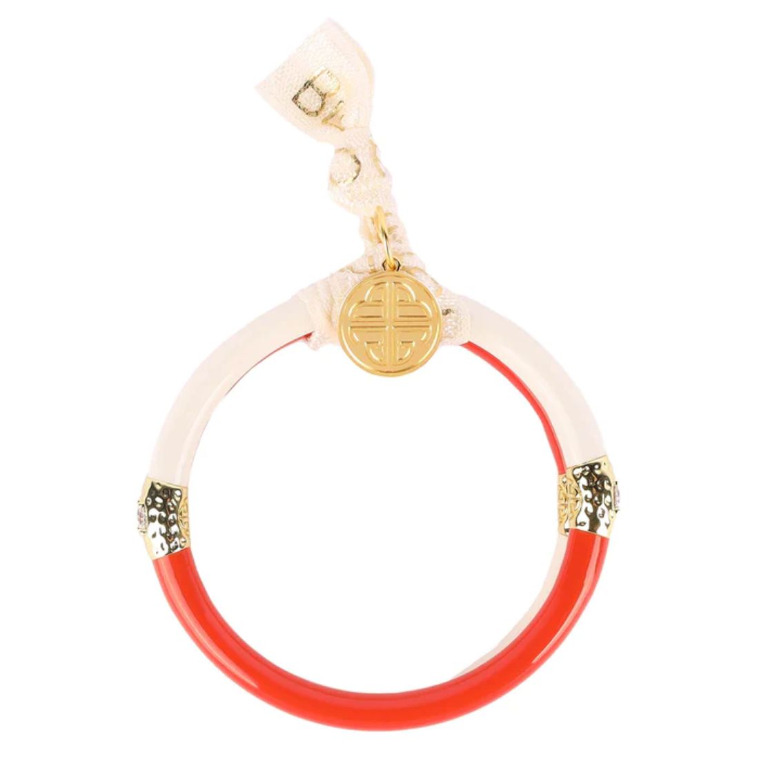 Budha Girl Yin Yang AWB Coral/Ivory Set of 2