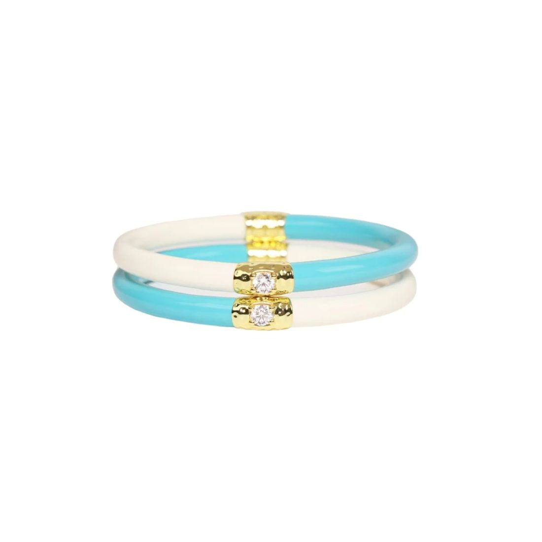 Budha Girl Yin & Yang AWB Set of 2 Turq/Ivory